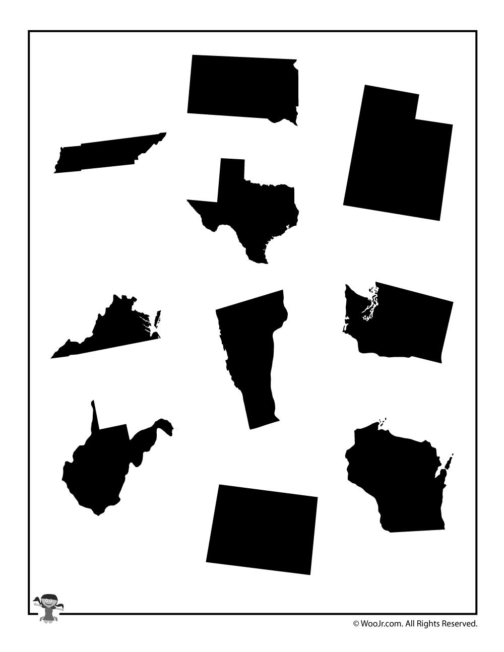 50 States Printable Templates Woo Jr Kids Activities 50 States Printable Templates Woo Jr Kids Activities