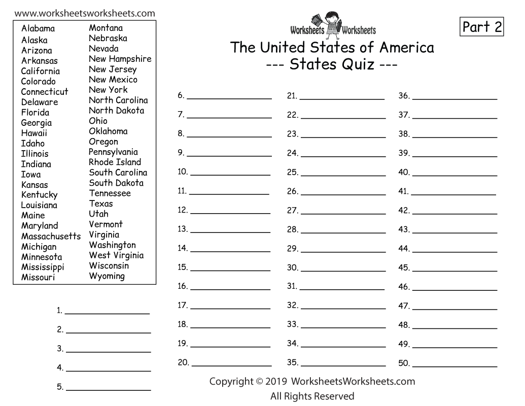 50 States Worksheets Worksheets Library 50 States Worksheets Worksheets Library