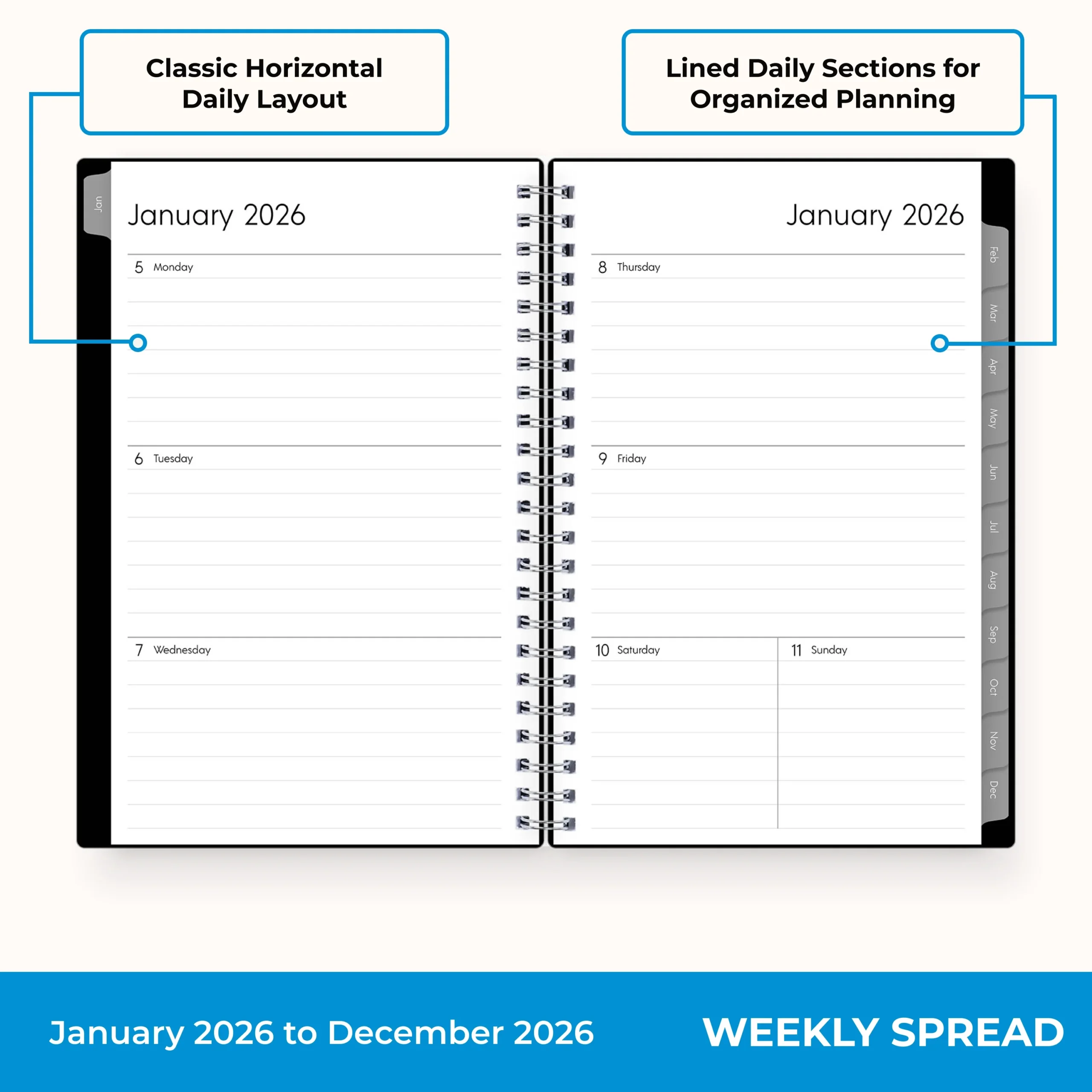 Printable 5x8 Academic Planners