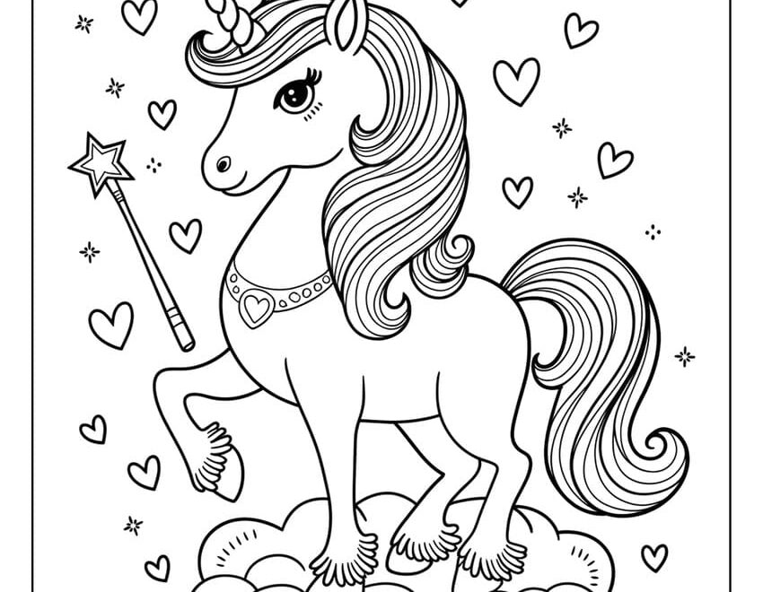 76 Unicorn Coloring Pages Free Printables For All Ages