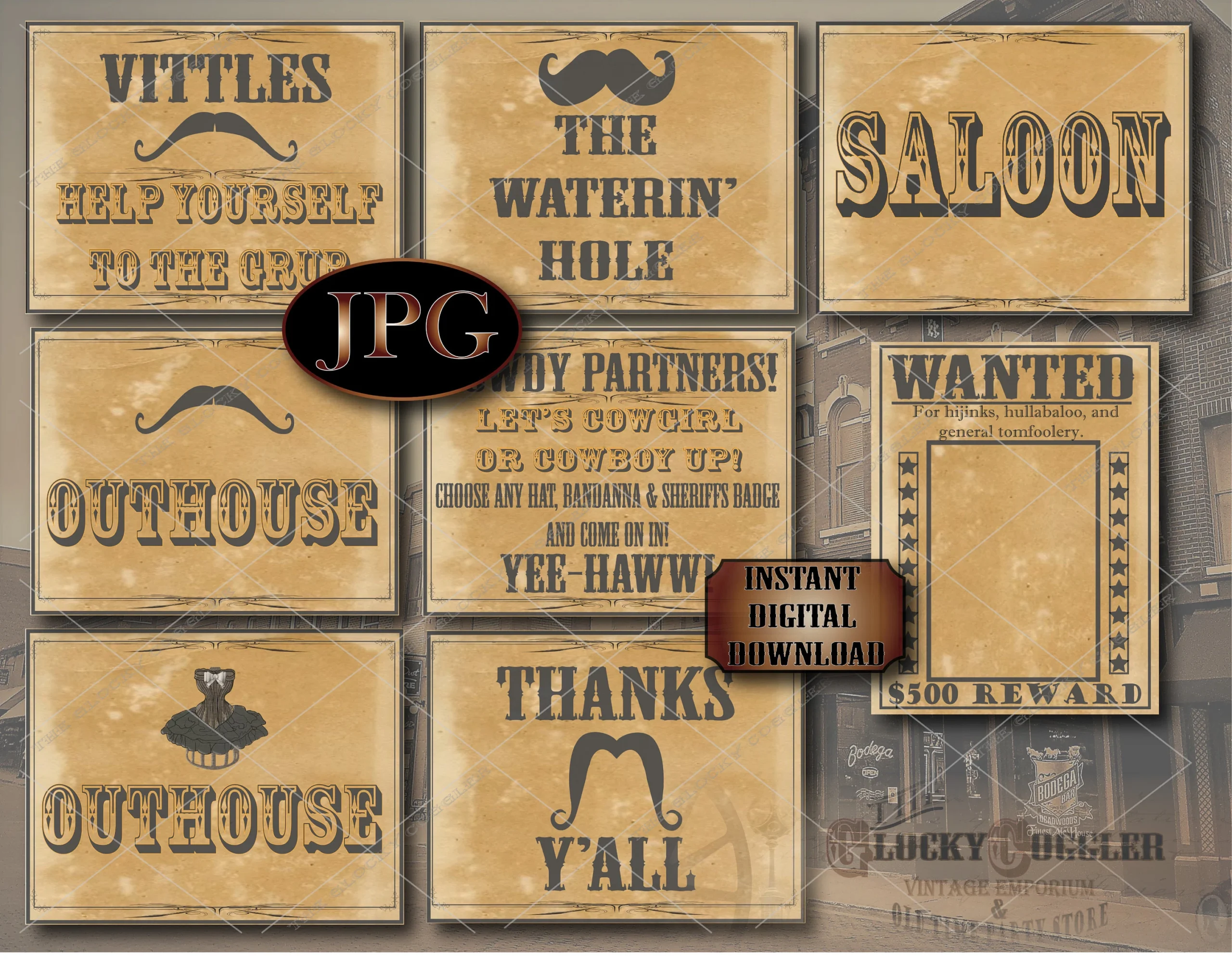 Free Printable Cowboy Signs And Sayings