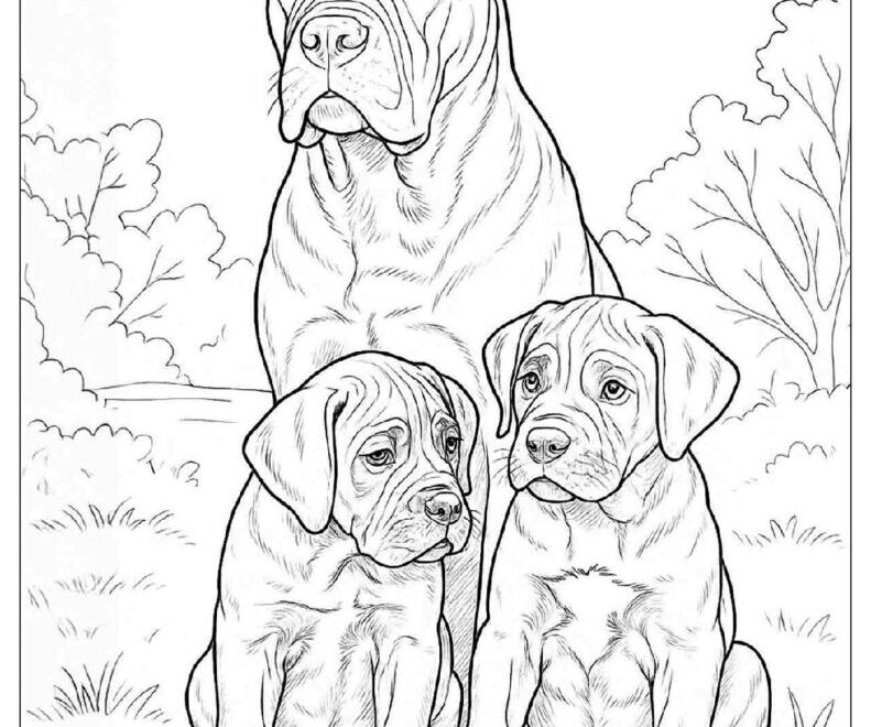 88 Dog Coloring Pages Free PDF To Print Woo Coloring