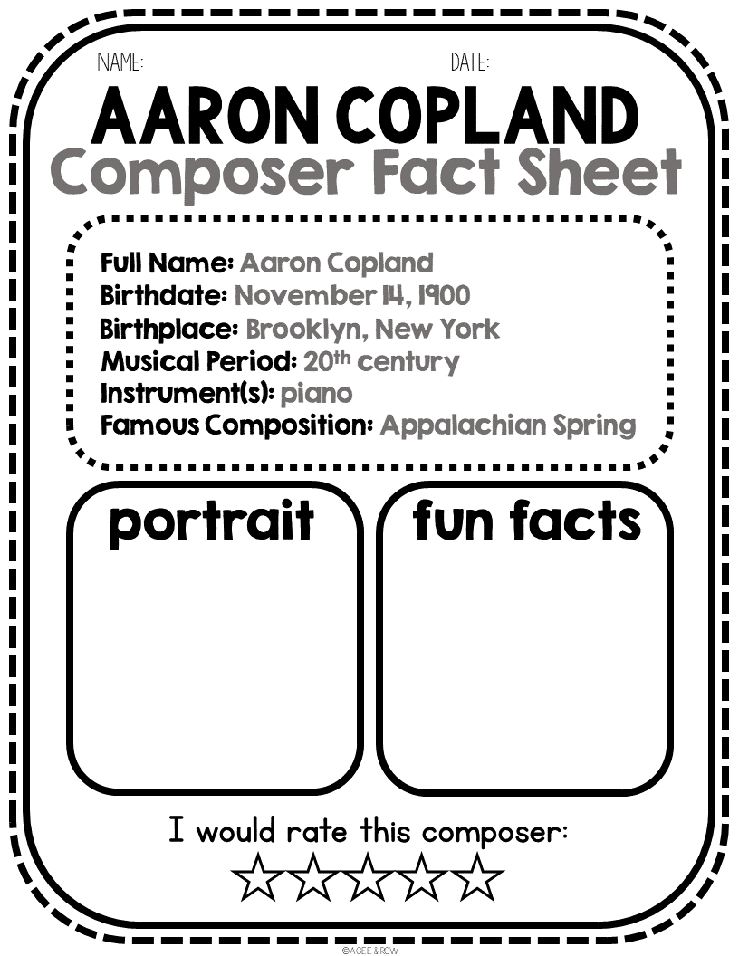 Aaron Copland Classical Music Social Emotional Listening Activities Made By Teachers