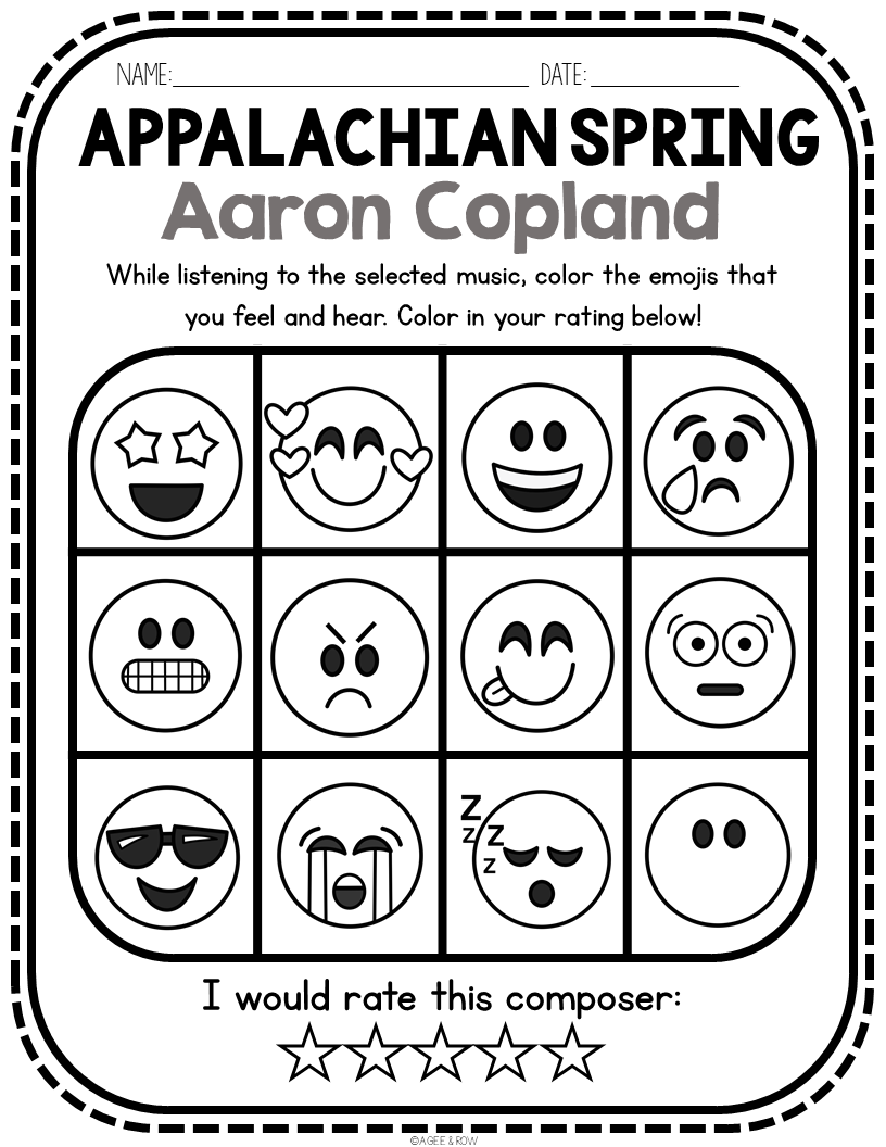 Aaron Copland Classical Music Social Emotional Listening Activities Made By Teachers