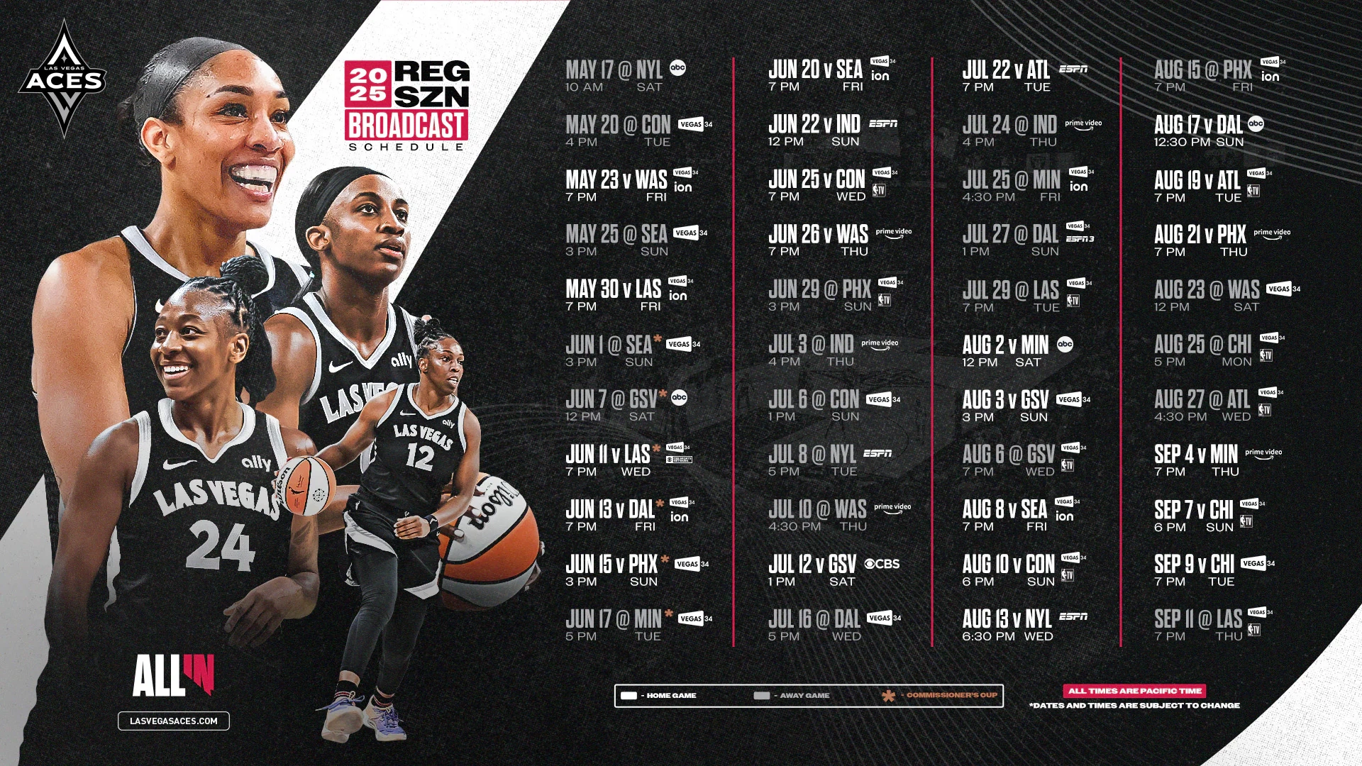 Wnba Tv Schedule 2026 Printable