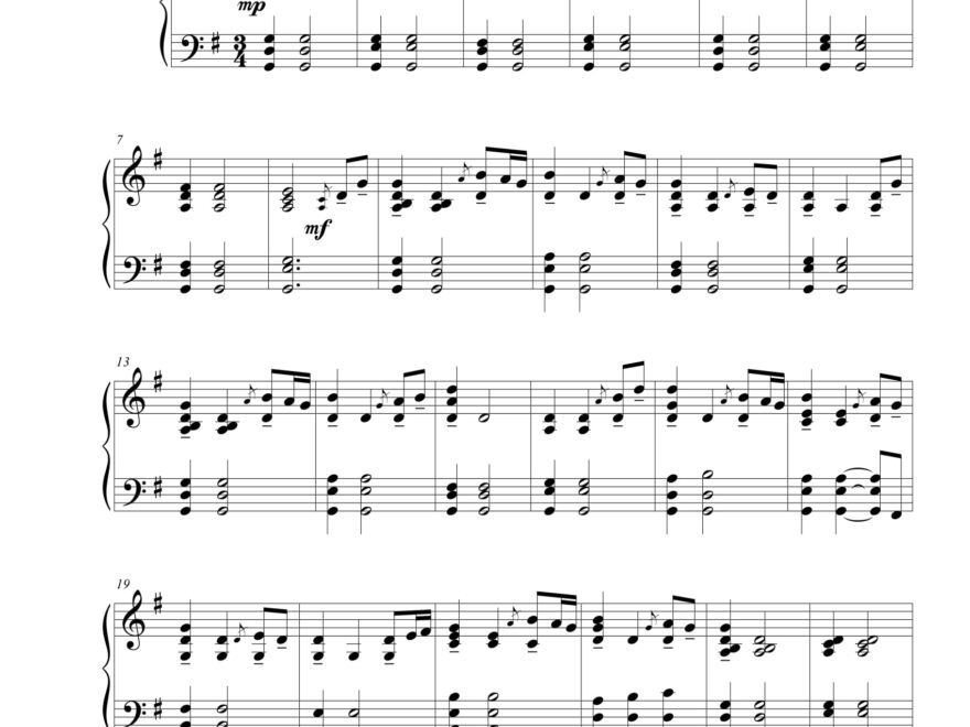 Amazing Grace FREE LDS PIANO SOLOS By John Tyler Worksheets