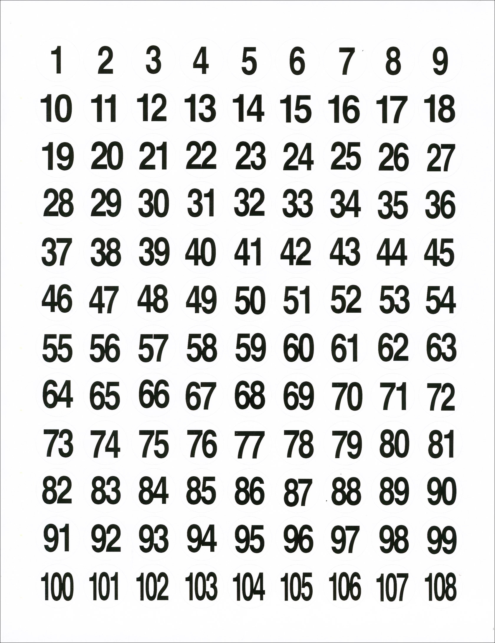 Amazon 1 108 Stickers Numbered SEQUENTIAL White 3 4 Circle Labels Consecutive Made In USA Office Products Amazon 1 108 Stickers Numbered SEQUENTIAL White 3 4 Circle Labels Consecutive Made In USA Office Products
