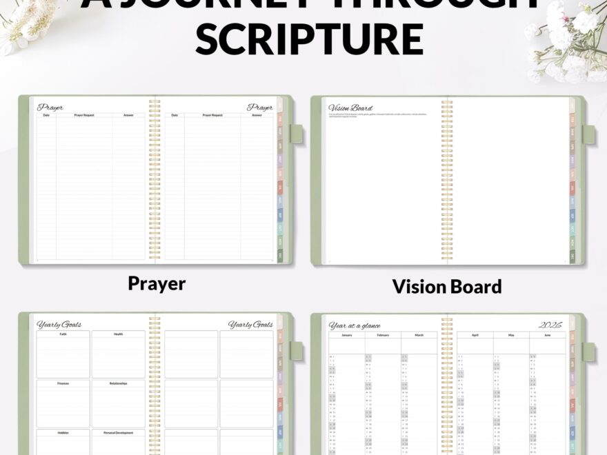Amazon 2026 Christian Planner 12 Month Bible Journal And