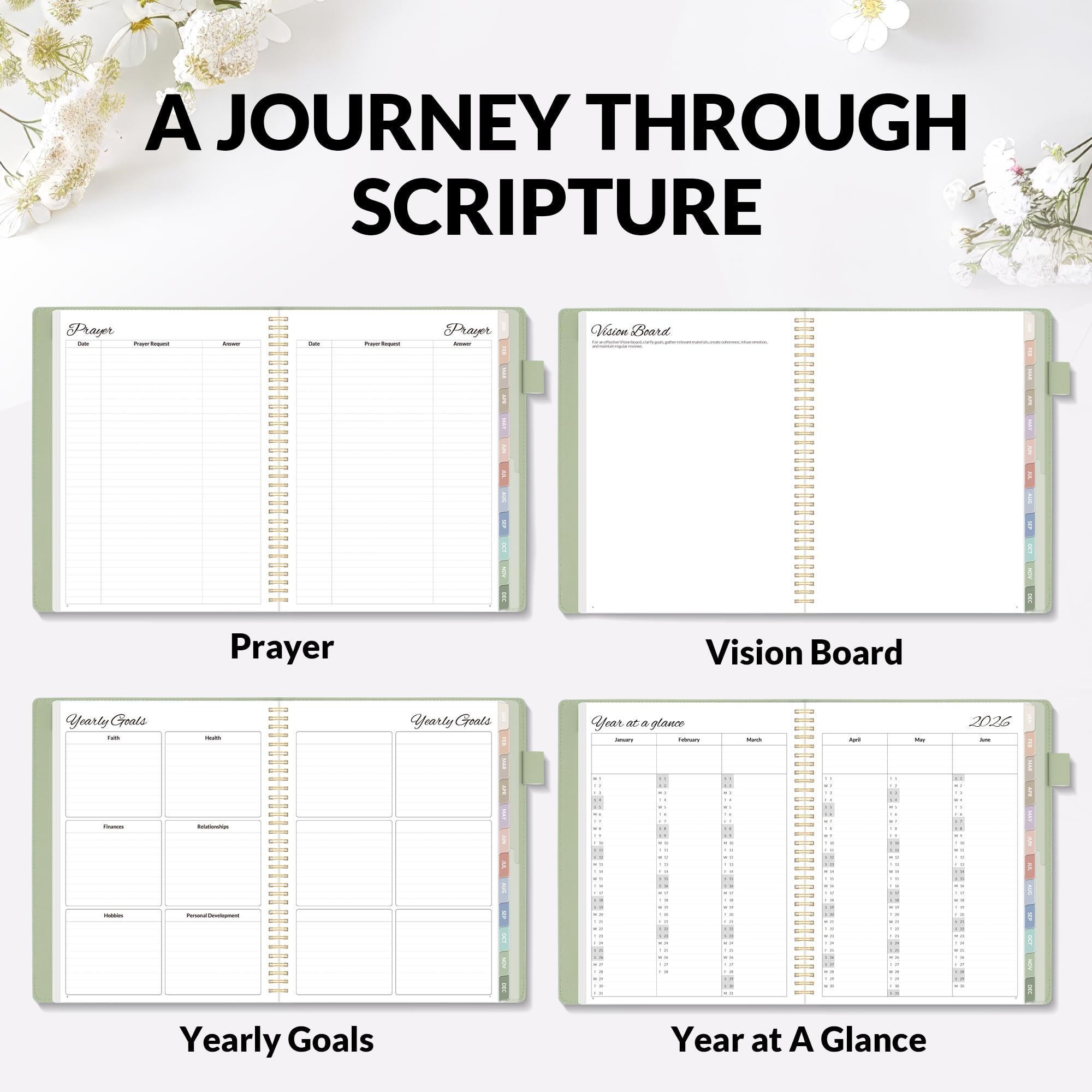 Amazon 2026 Christian Planner 12 Month Bible Journal And 