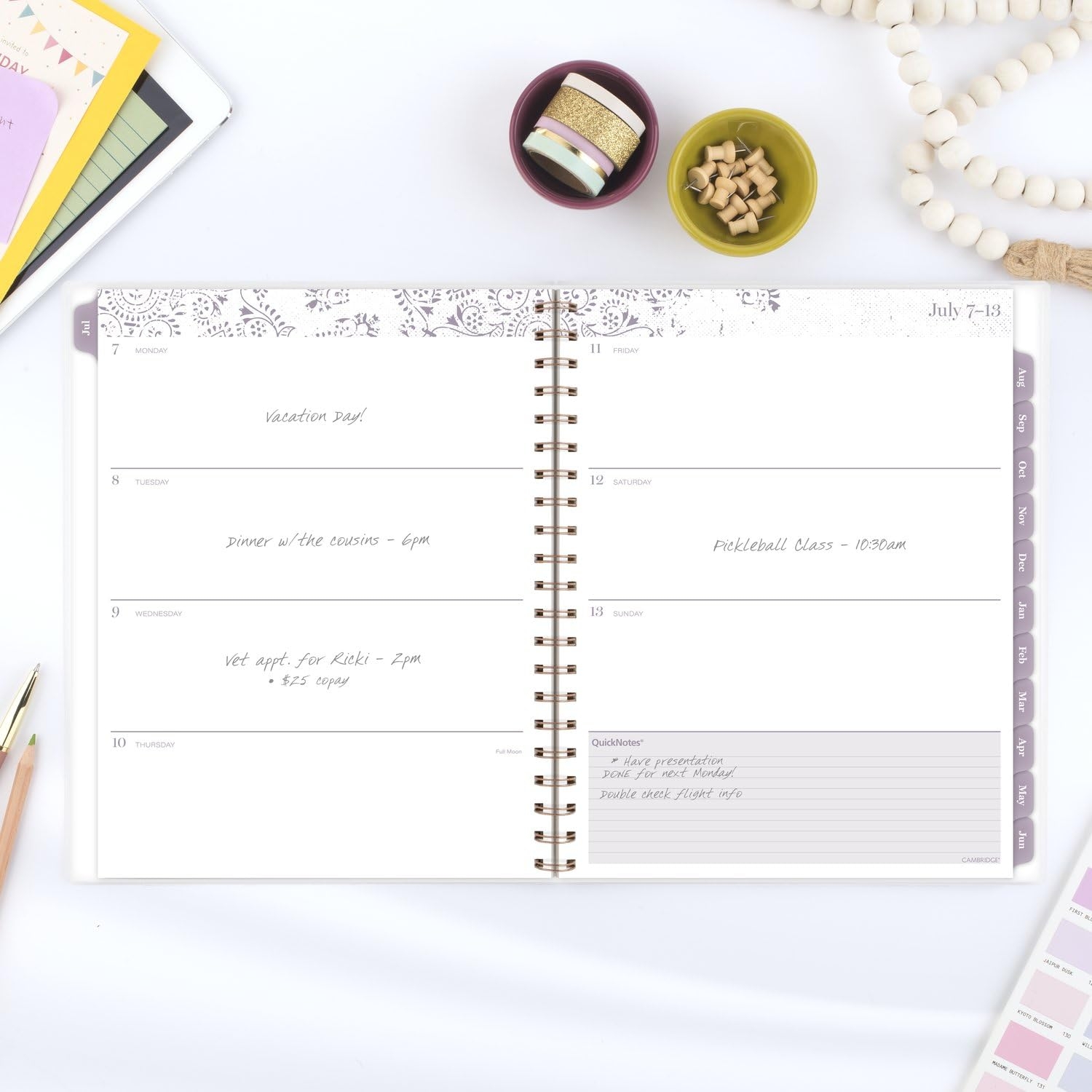 Cambridge Planner Refill 2026 Printable