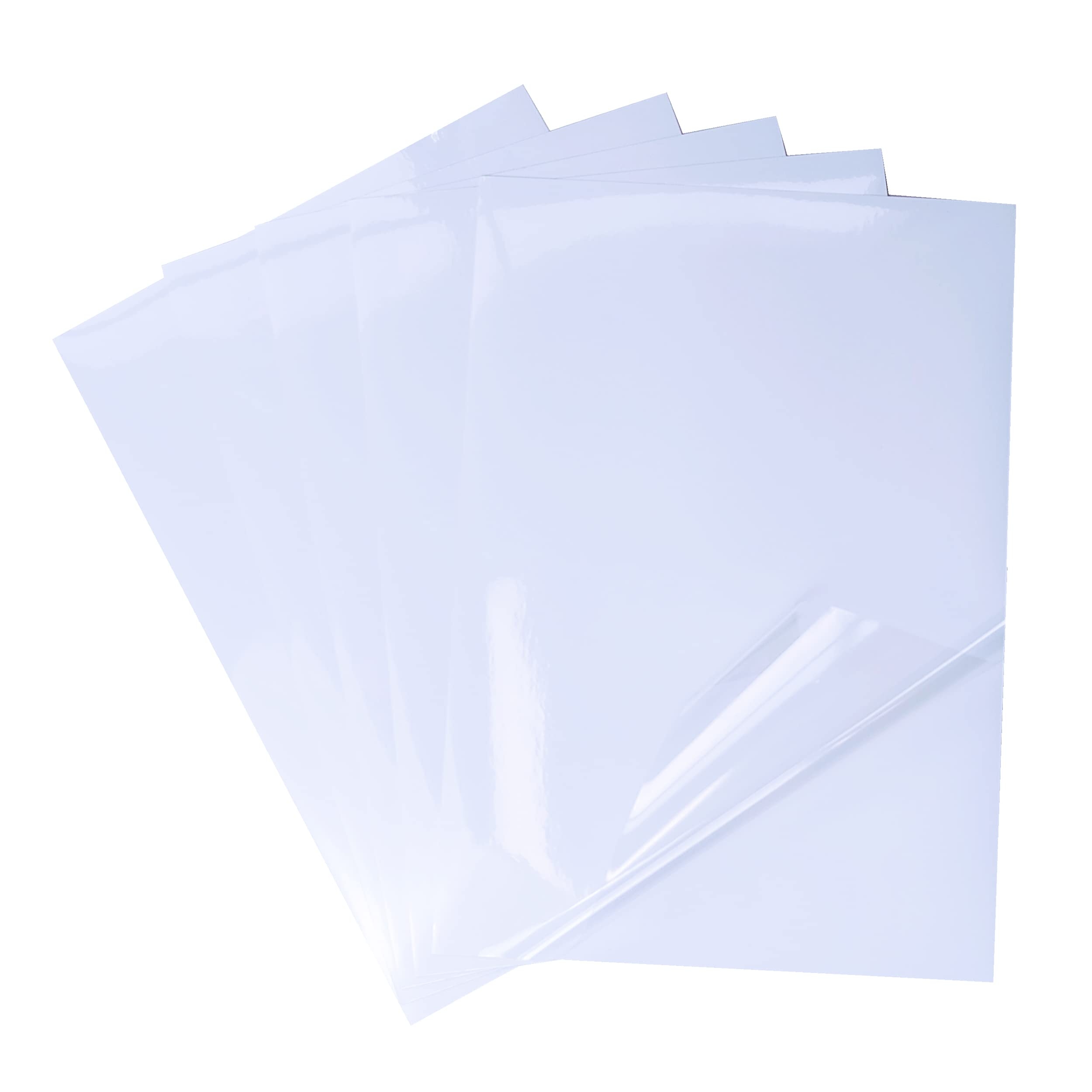 Amazon Clear Printable Vinyl Sticker Paper 20 Sheets 8 5x11 