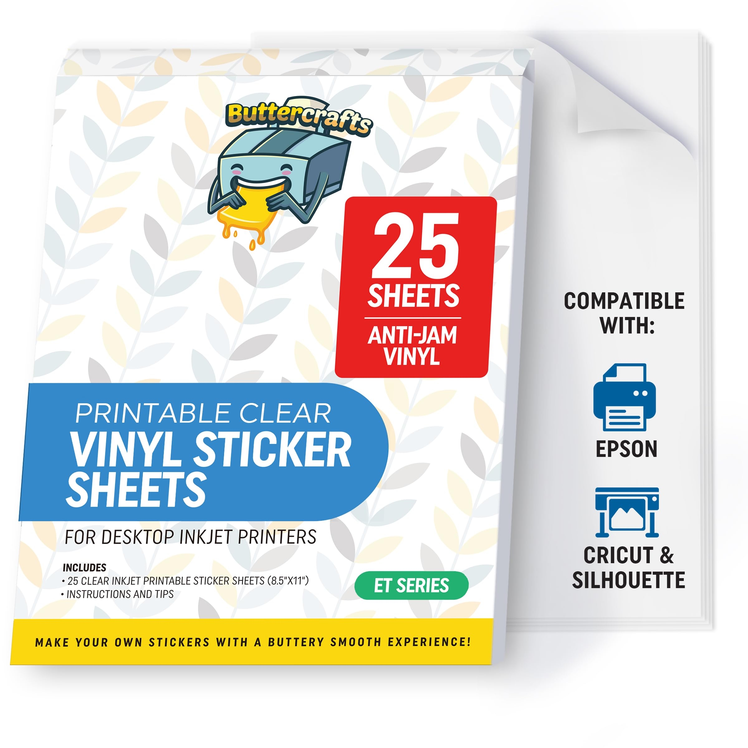 Amazon Clear Printable Vinyl Sticker Paper Waterproof 25 