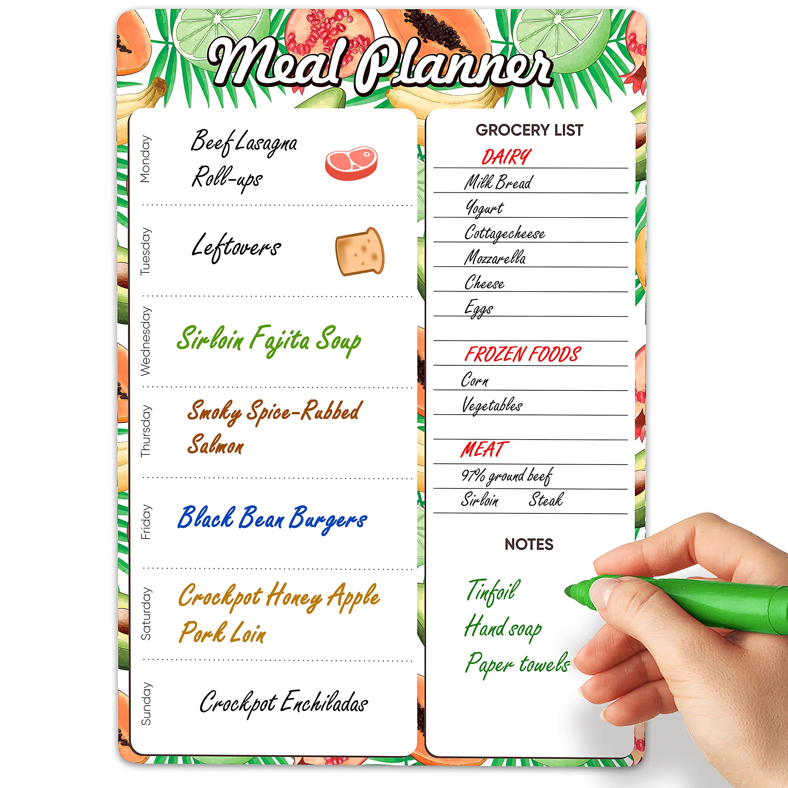 Refrigerator Meal Planner Printable