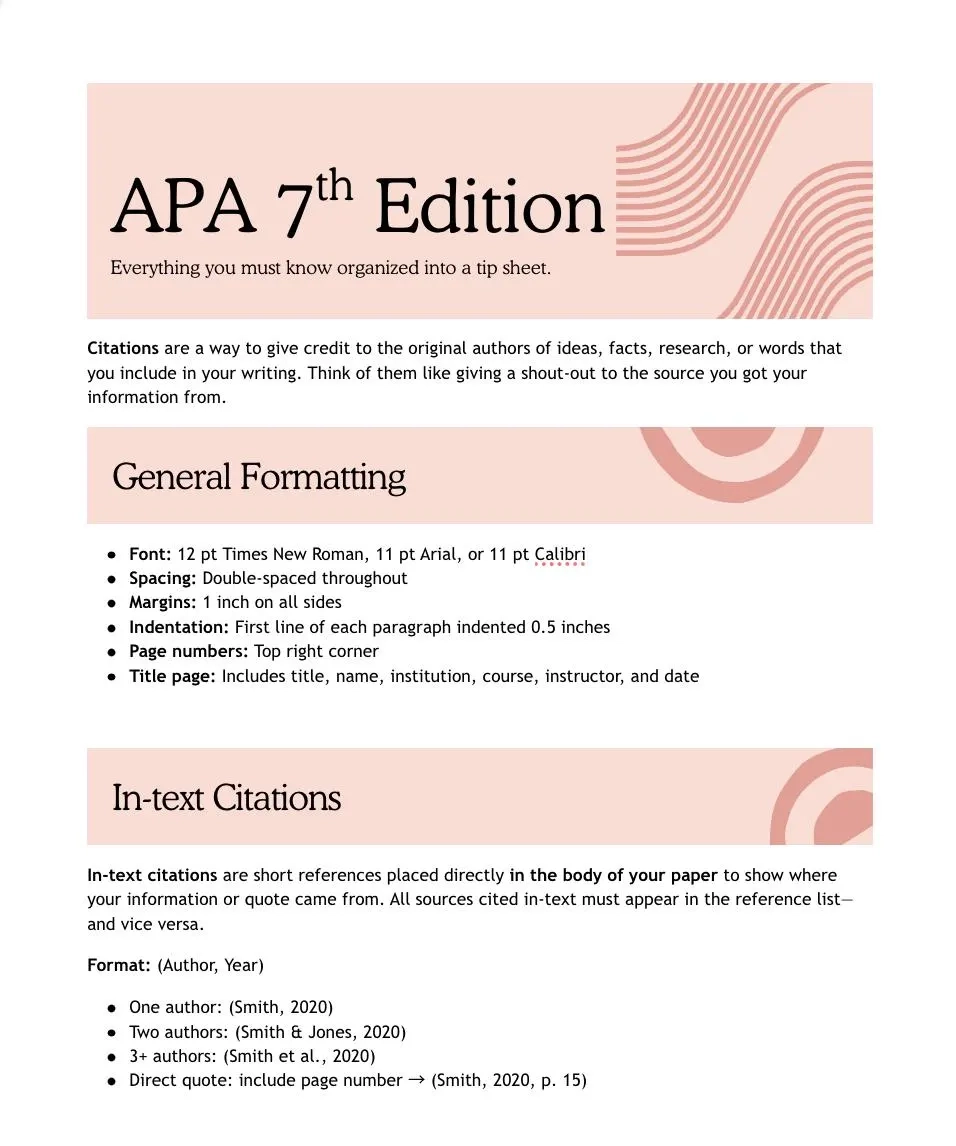 APA 7th Edition Citation Cheat Sheet Printable Academic Guide PDF Download Etsy APA 7th Edition Citation Cheat Sheet Printable Academic Guide PDF Download Etsy