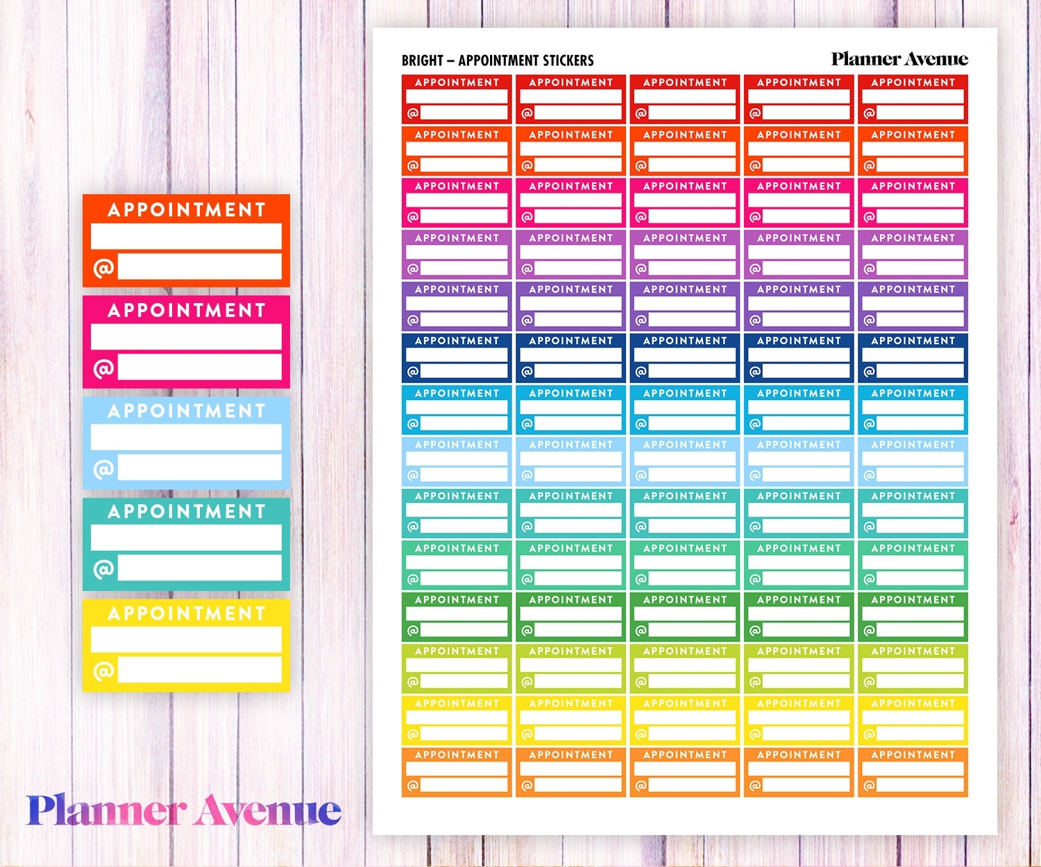 Planner Appointment Stickers Printable Planner Appointment Stickers Printable