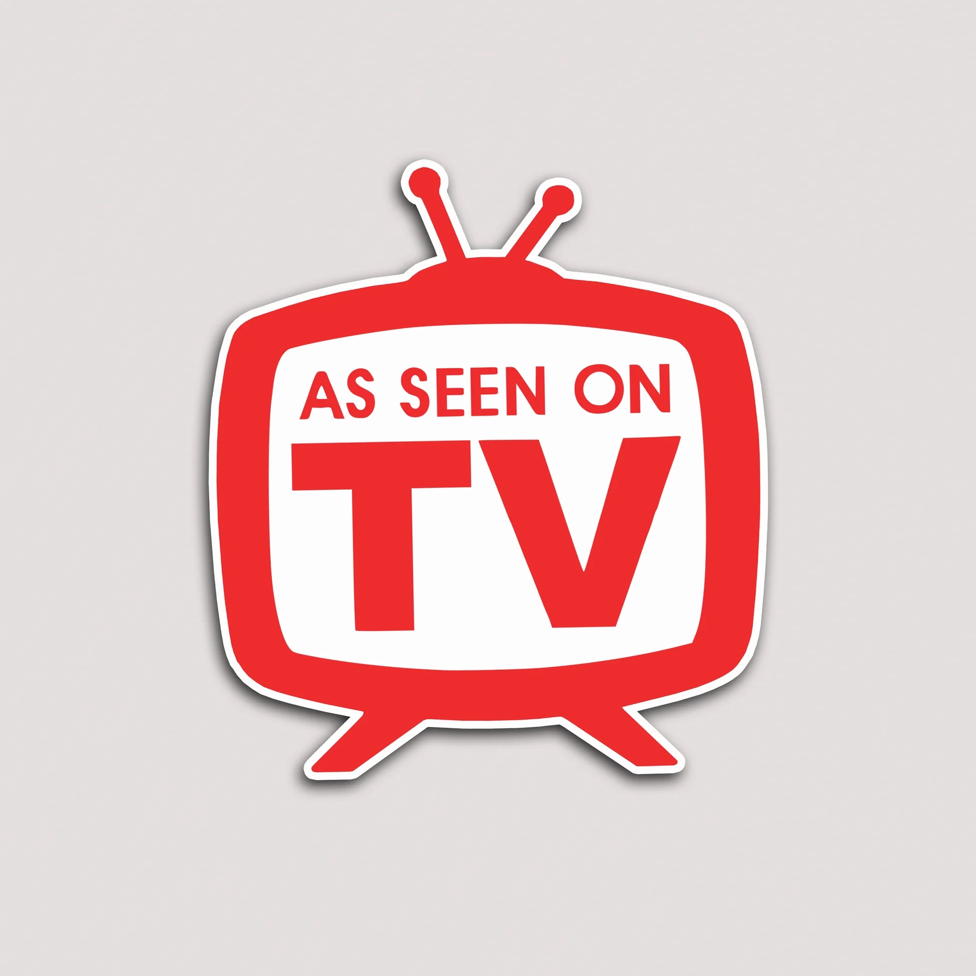 AS SEEN ON TV STICKER DEVL Designs Australia AS SEEN ON TV STICKER DEVL Designs Australia