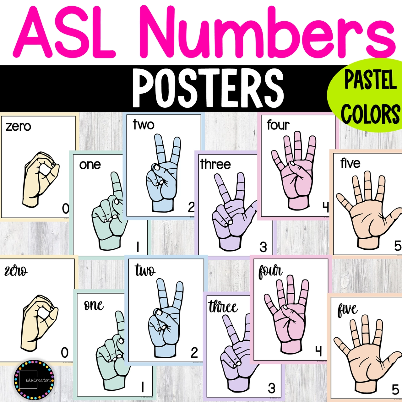 Sign Language Numbers 1-10 Printable Sign Language Numbers 1-10 Printable