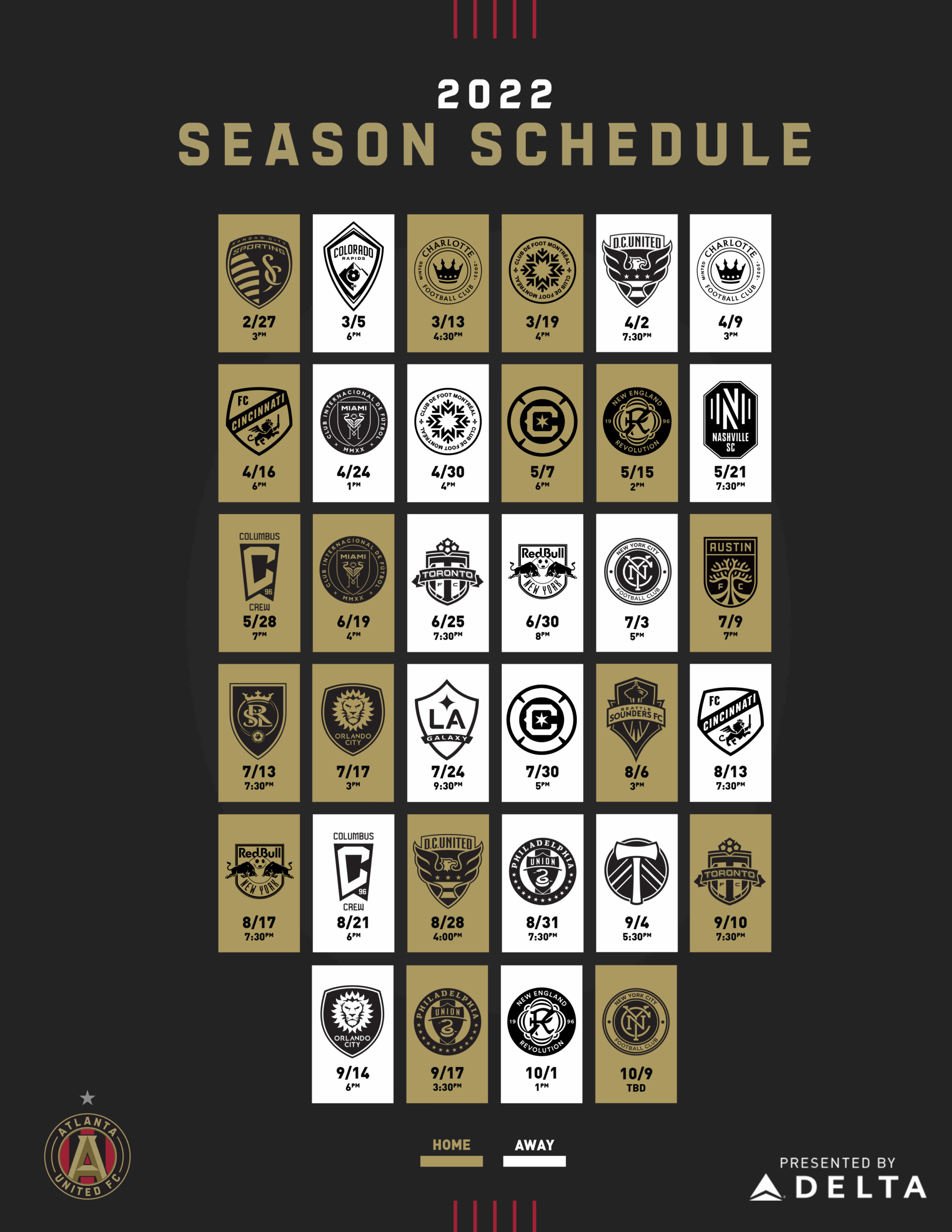 Atlanta United Releases 2022 Schedule Atlanta United FC
