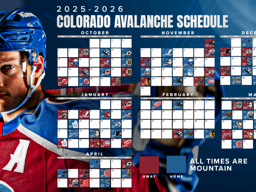 Avalanche Announces 2025 26 Schedule Colorado Avalanche