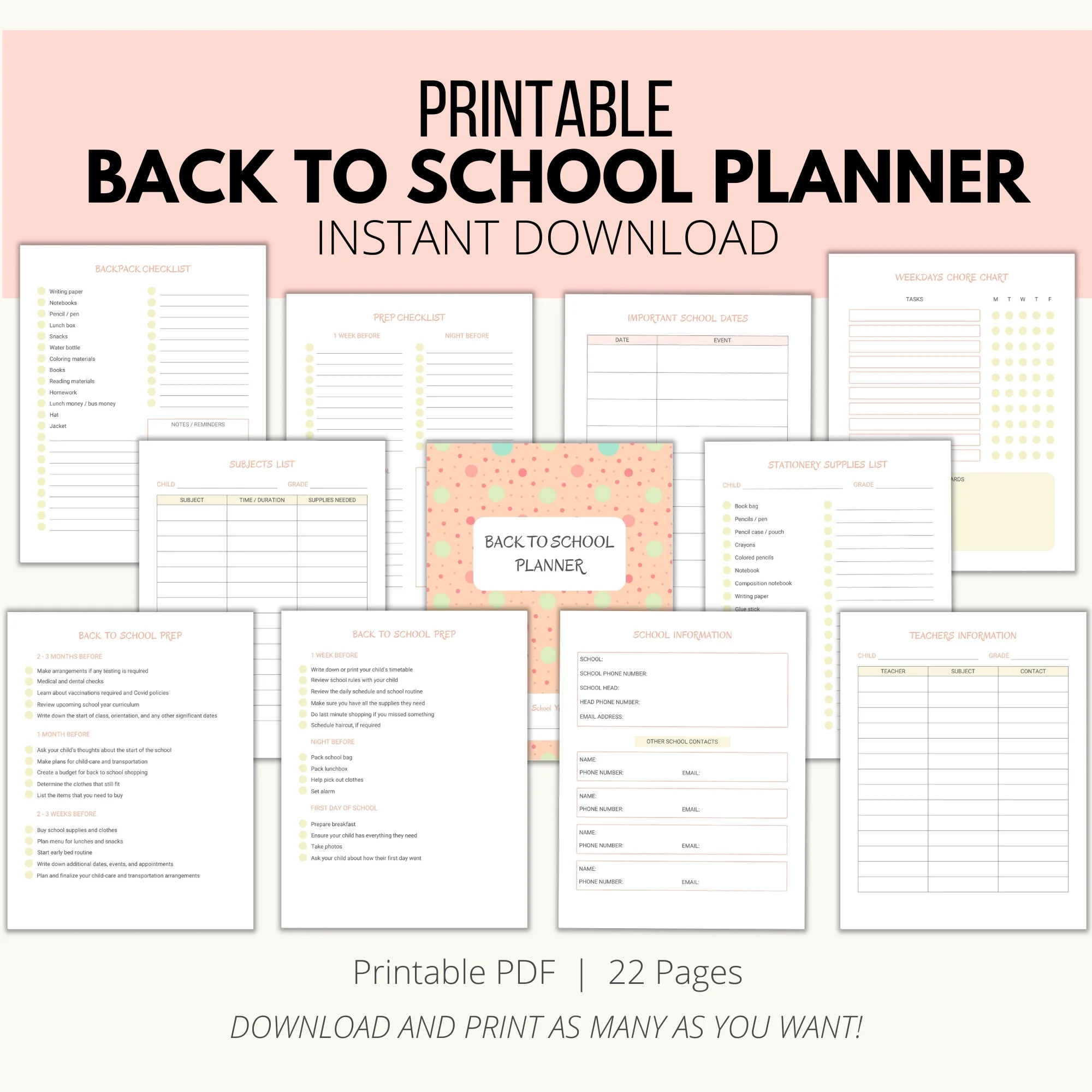 Back To School Planner Add A Little Adventure Back To School Planner Add A Little Adventure