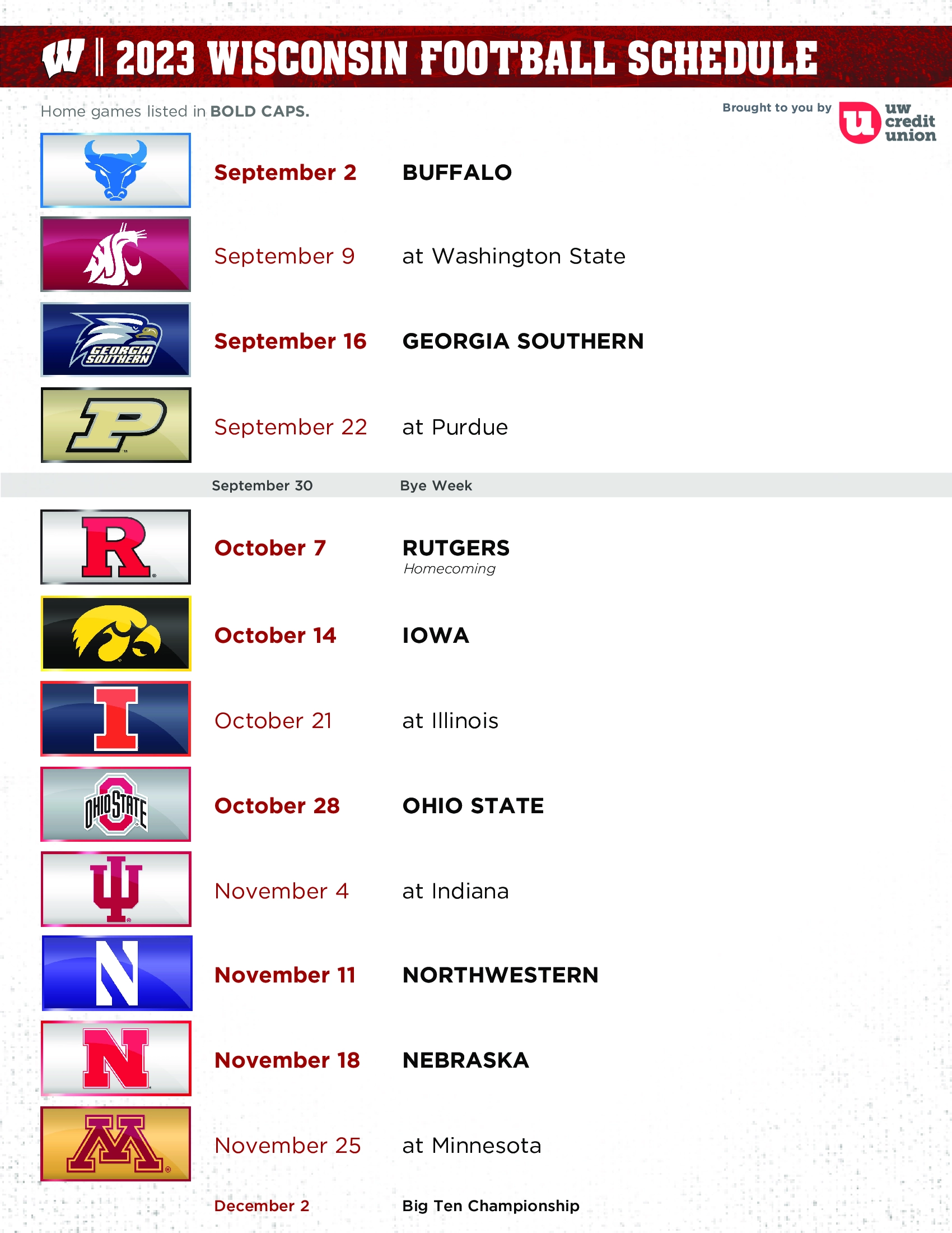 Badgers Open Up At Camp Randall 2023 Official Schedule WFRV Badgers Open Up At Camp Randall 2023 Official Schedule WFRV