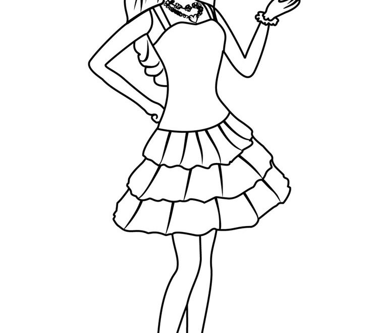 Barbie From Barbie Life In The Dreamhouse Coloring Page