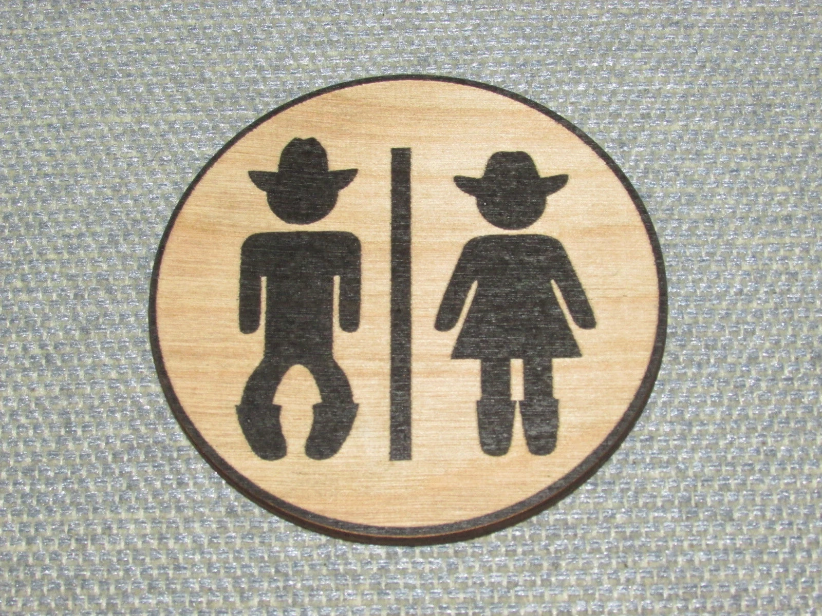 Printable Cowboys Bathroom Sign