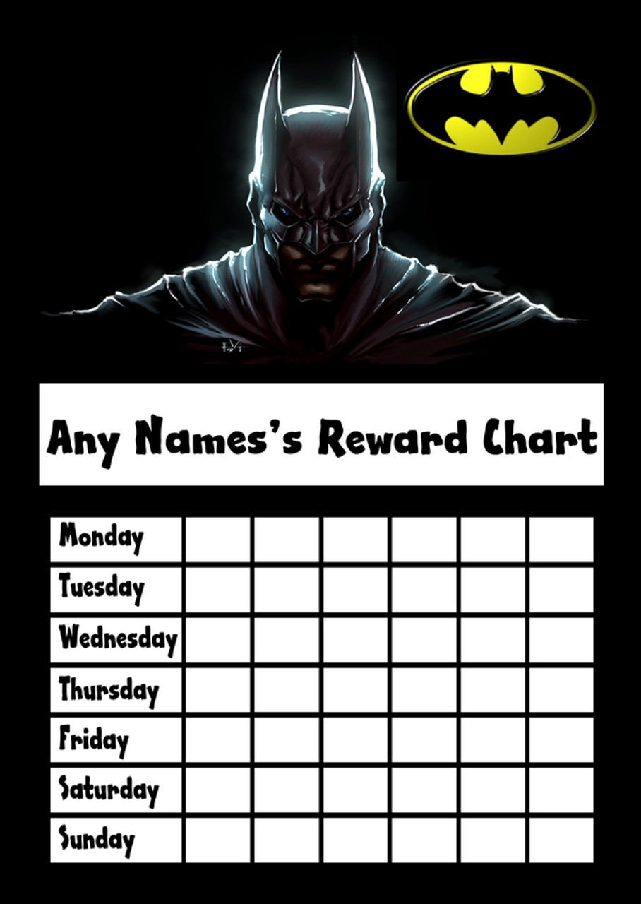 Batman Star Sticker Reward Chart The Card Zoo Batman Star Sticker Reward Chart The Card Zoo