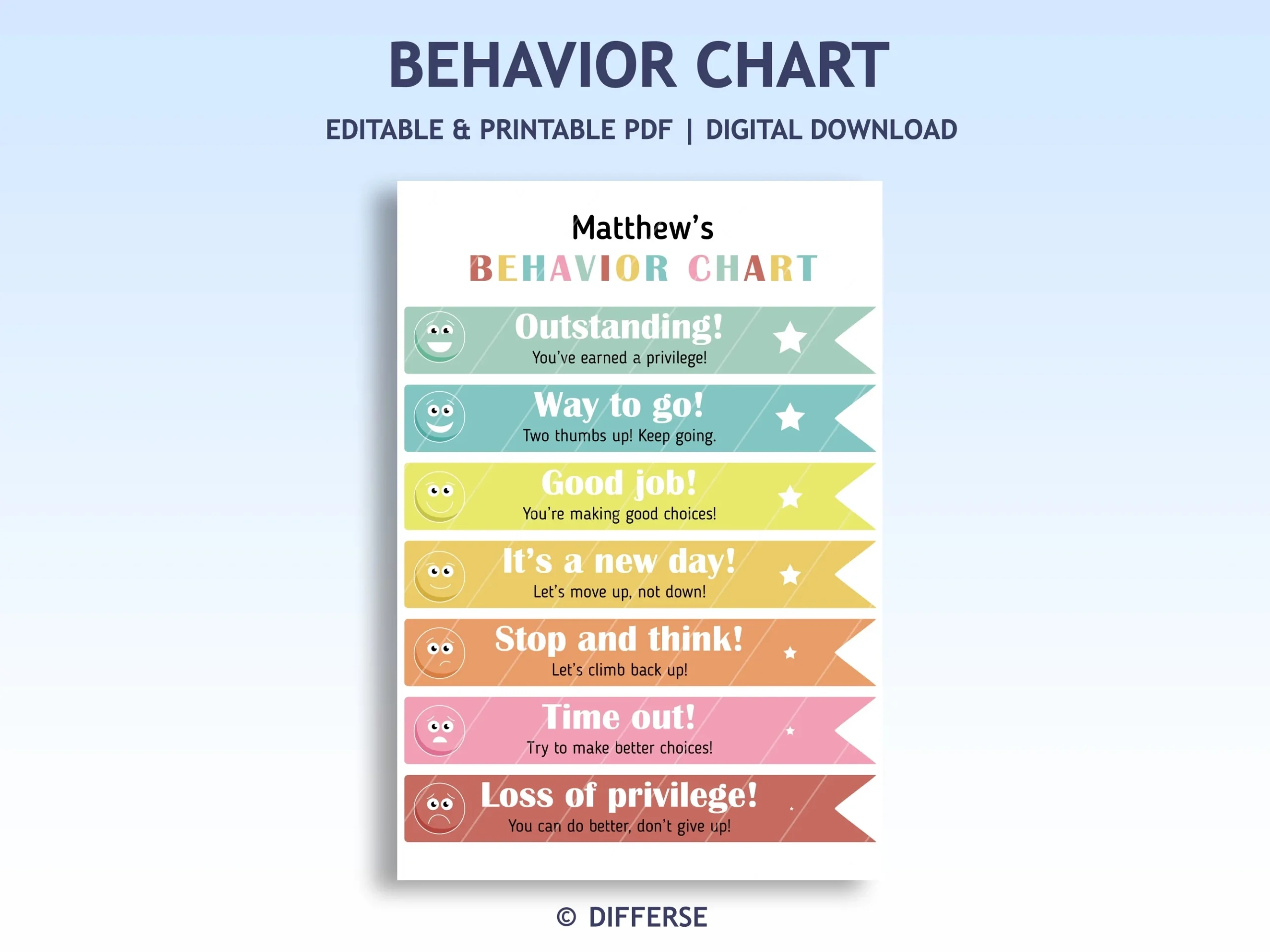 Ladder Chore Chart Printable Ladder Chart
