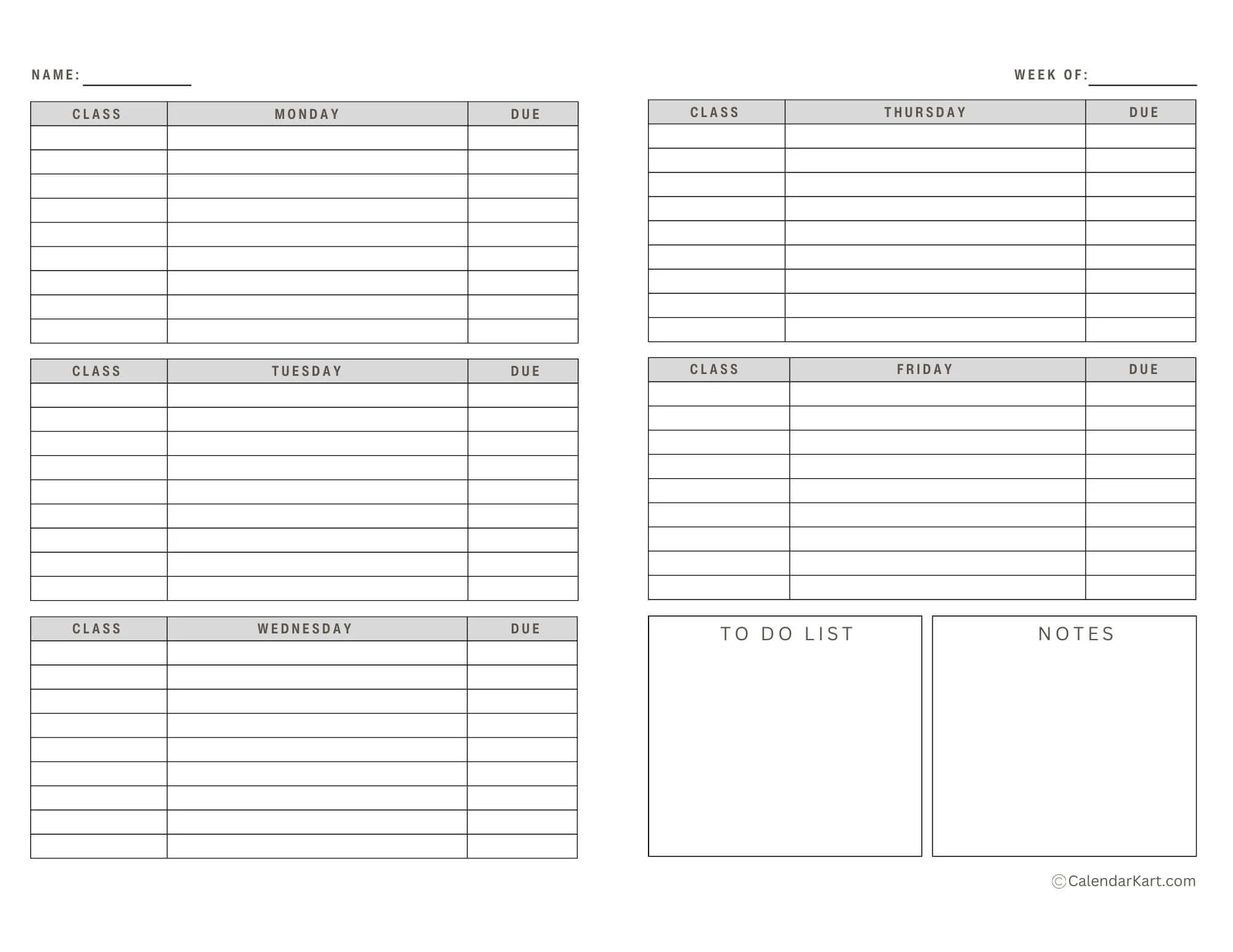 Best Weekly Planners For Students Calendarkart