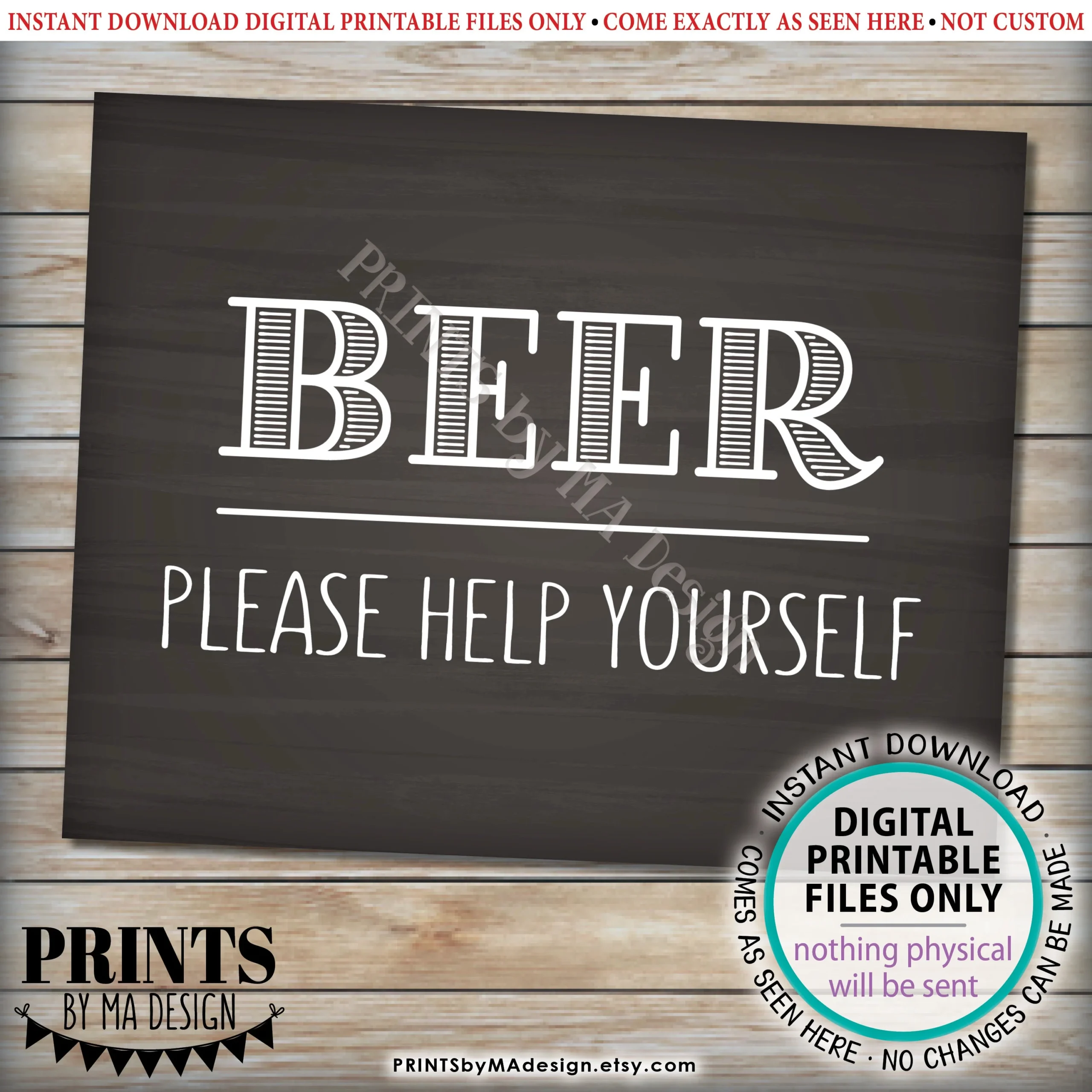 Chalkboard Beer Signs Free Printables Chalkboard Beer Signs Free Printables