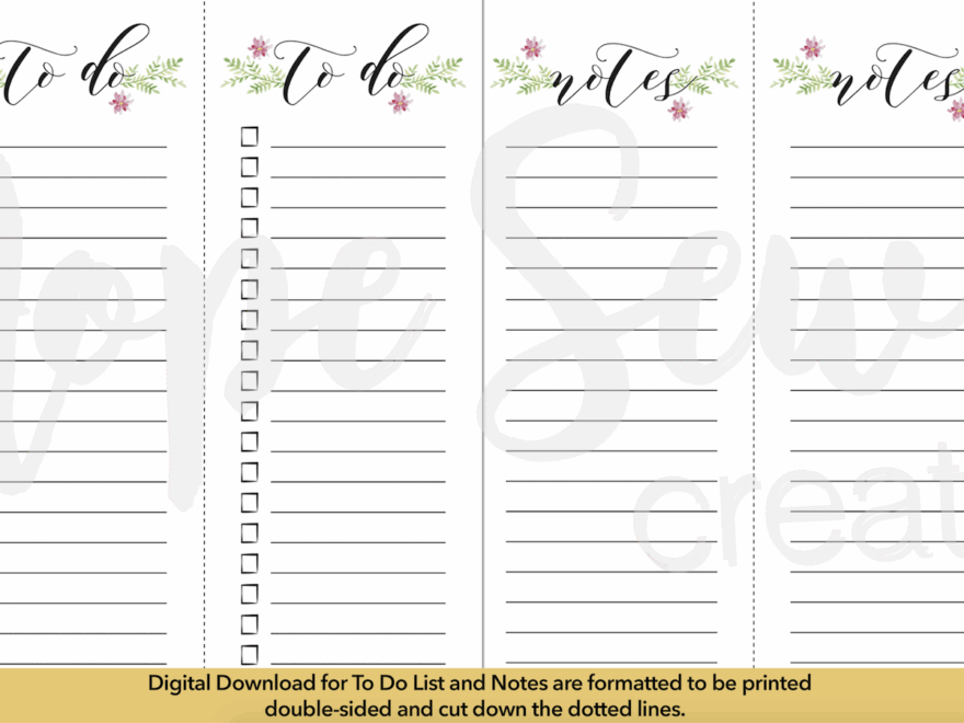 Big Happy Planner Notes amp Monthly Tabs 5 Page Printable Hope Yoder
