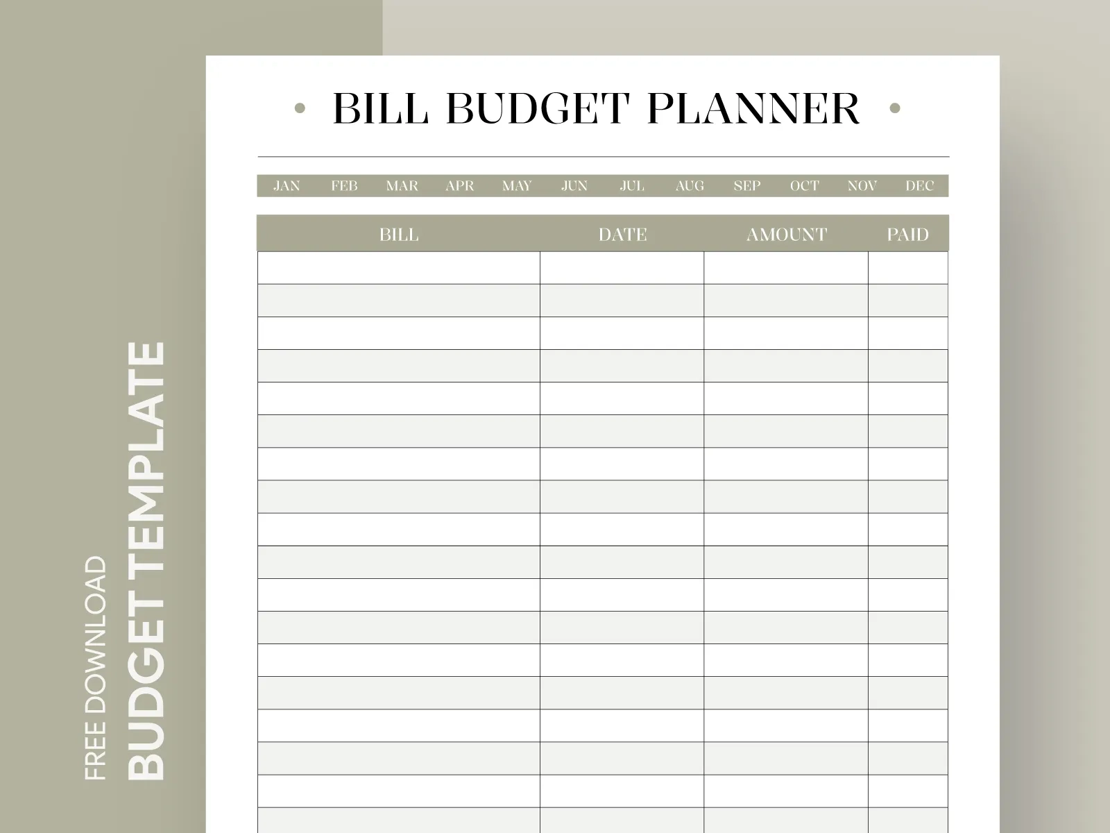 Bill Budget Planner By Gdoc On Dribbble