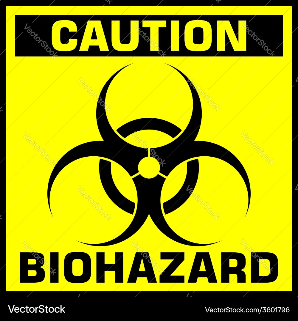 Biohazard Warning Sign Royalty Free Vector Image Biohazard Warning Sign Royalty Free Vector Image