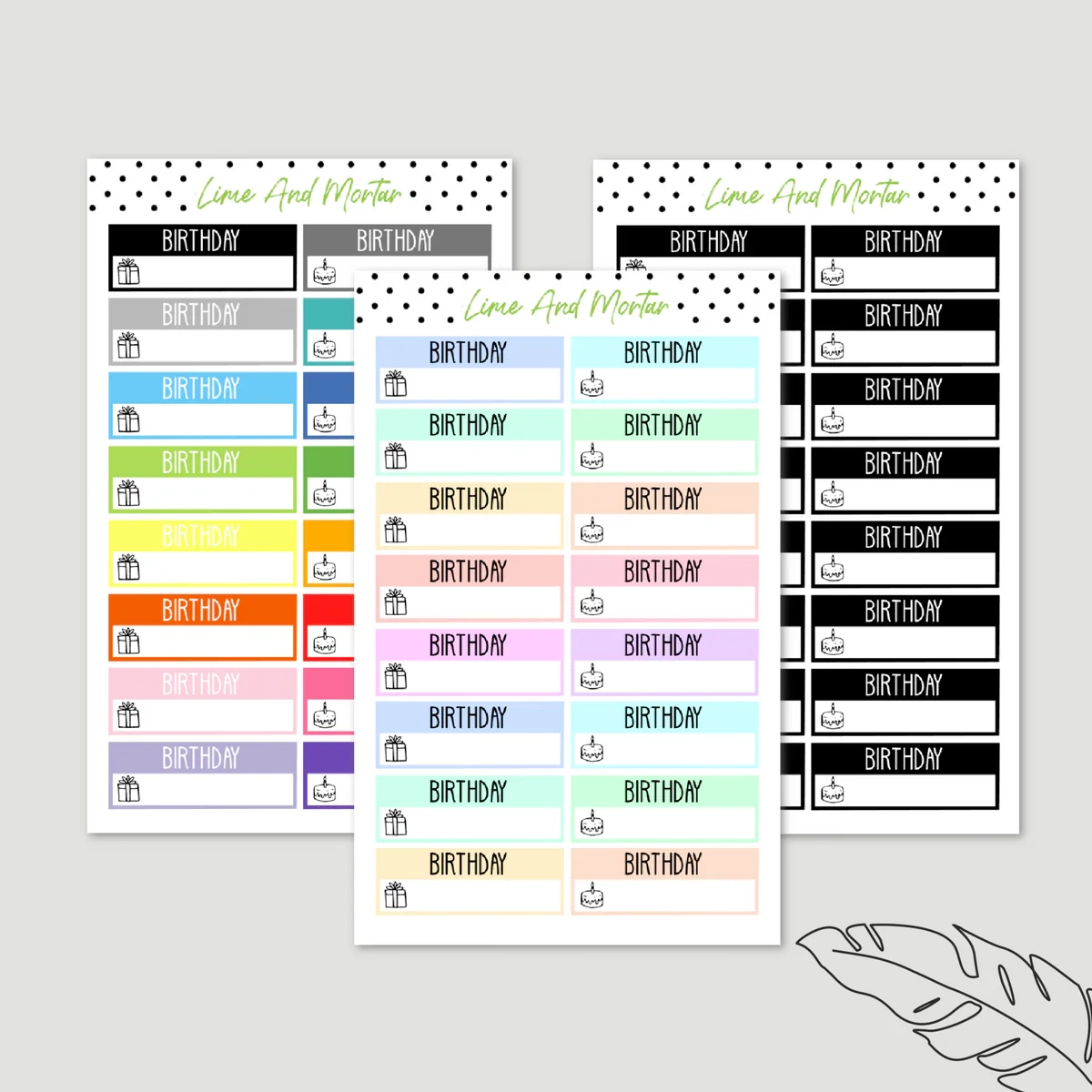 Boy Birthday Free Planner Sticker Printables Boy Birthday Free Planner Sticker Printables
