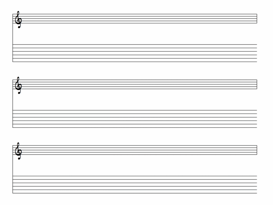 Blank Guitar Tabs Staves Music Sheets In PDF Format