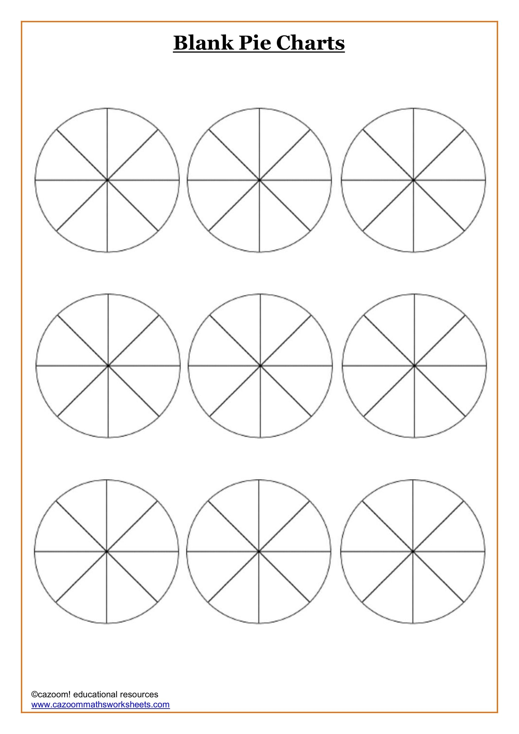 Printable Pie Chart Template