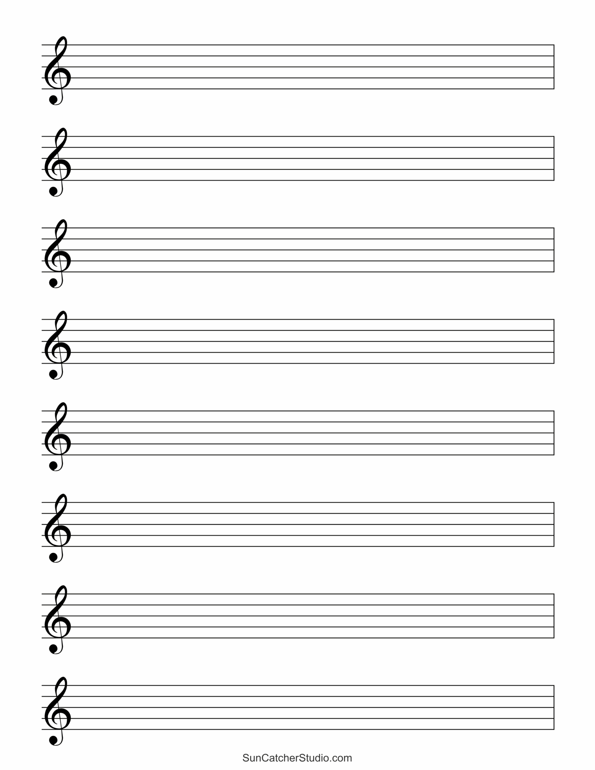 Blank Sheet Music Free Printable Staff Paper Free Printables Monograms Design Tools Patterns DIY Projects