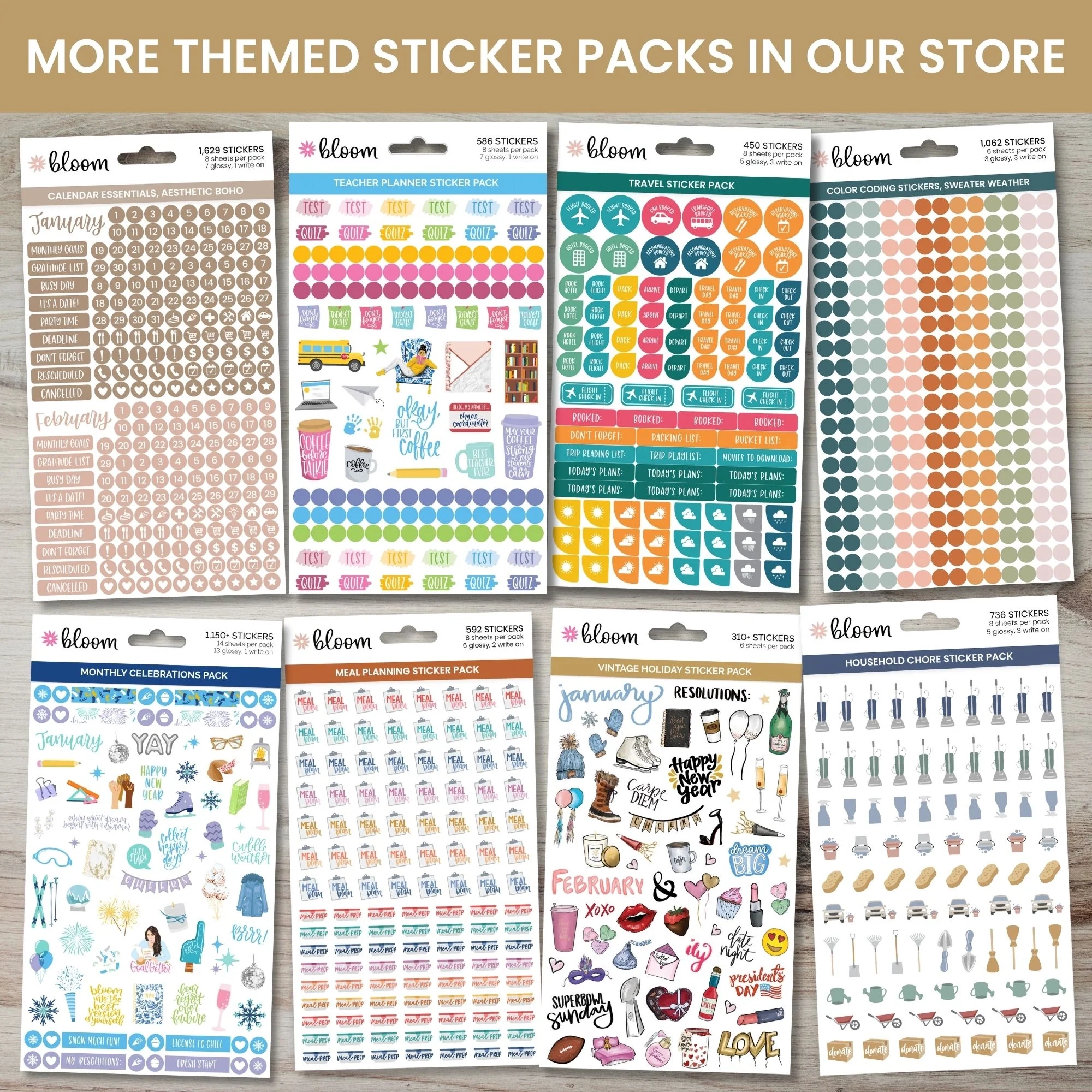 Printable Student Planner Stickers