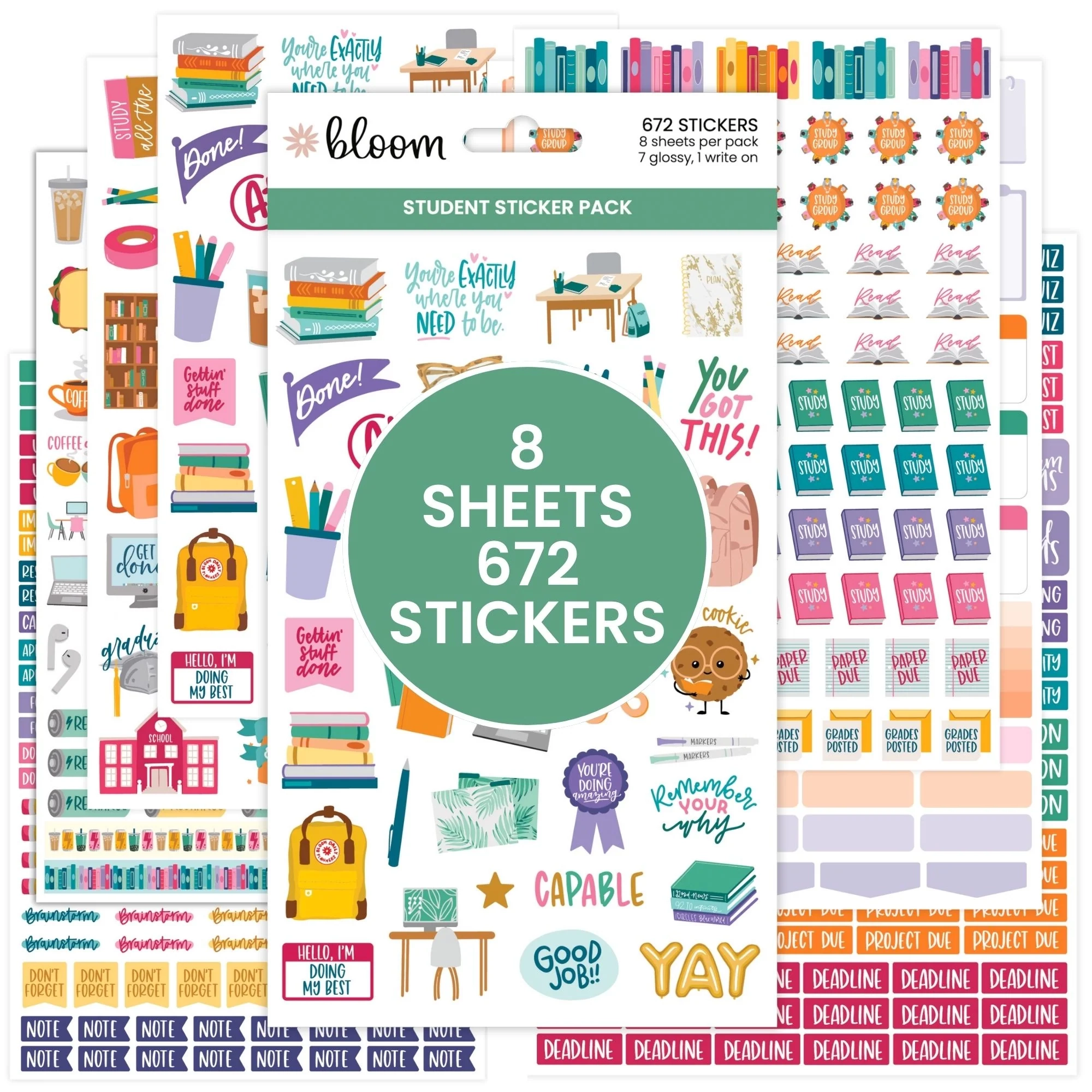 Bloom s Student Sticker Pack For Academic Planning Bloom Daily 