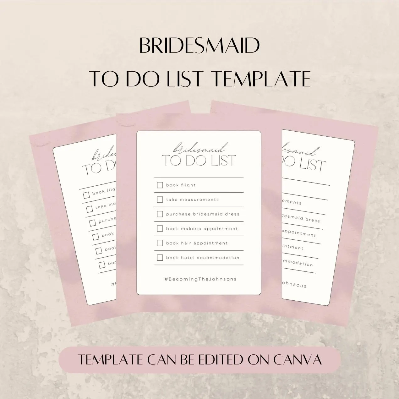 Printable Bridesmaids List Template Printable Bridesmaids List Template