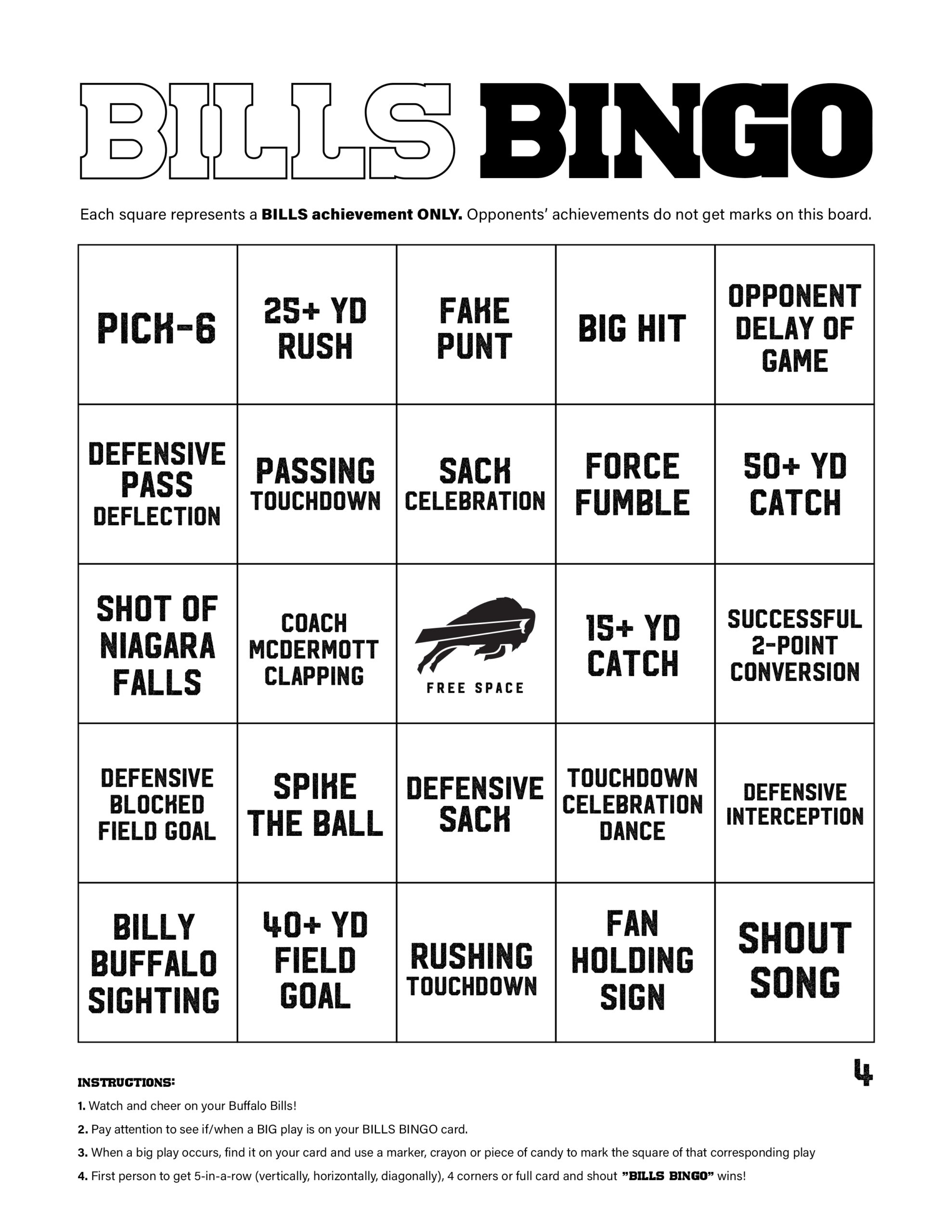 Buffalo Bills Mini Mafia Activity Page Buffalo Bills 