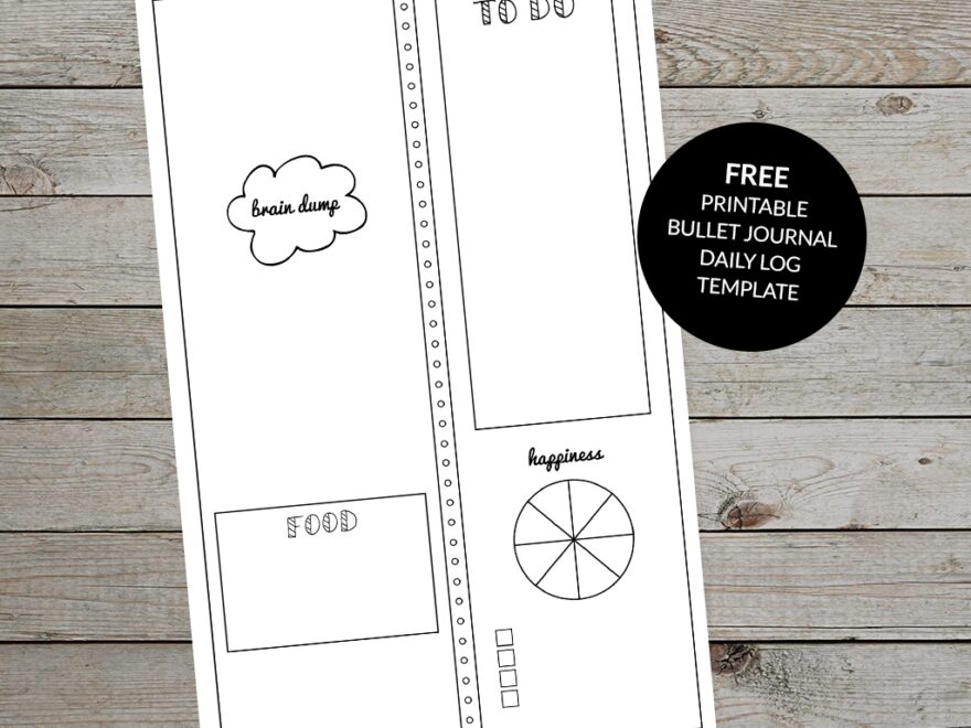 Bullet Journal Daily Log Free Printable Template Plus Tips And Ideas
