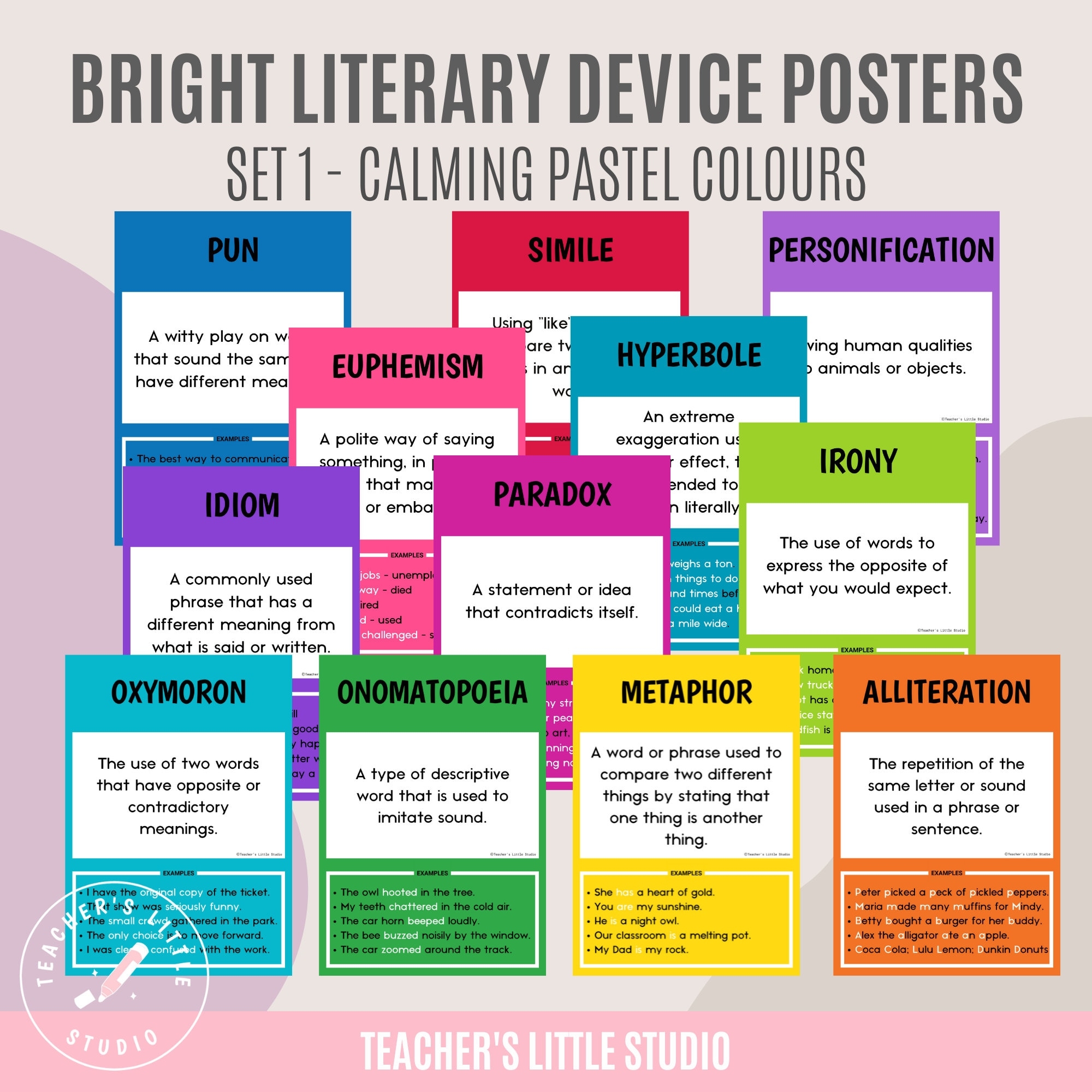 Literary Devices Chart Printable