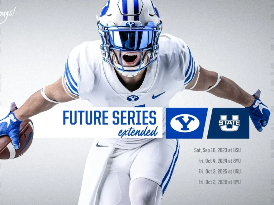 BYU Utah State Extend Football Series Through 2026 BYU Athletics Official Athletics Website BYU Cougars