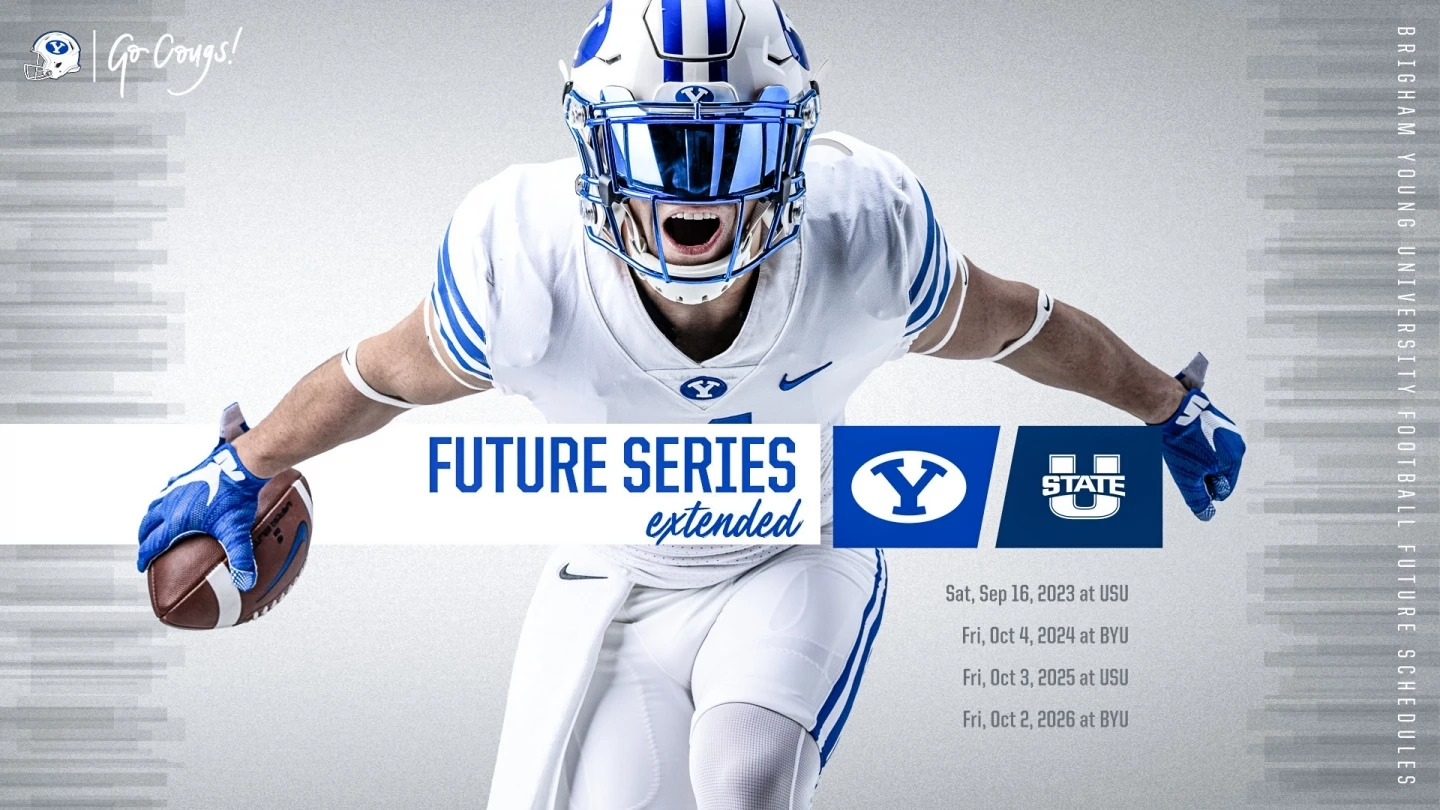 BYU Utah State Extend Football Series Through 2026 BYU Athletics Official Athletics Website BYU Cougars