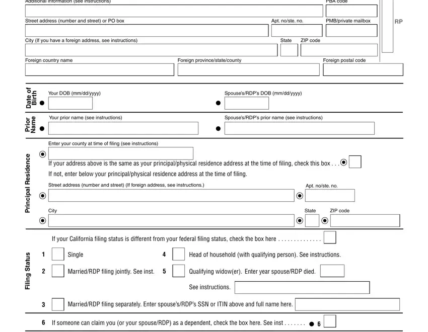 Ca 540 Form Fill Out Printable PDF Forms Online