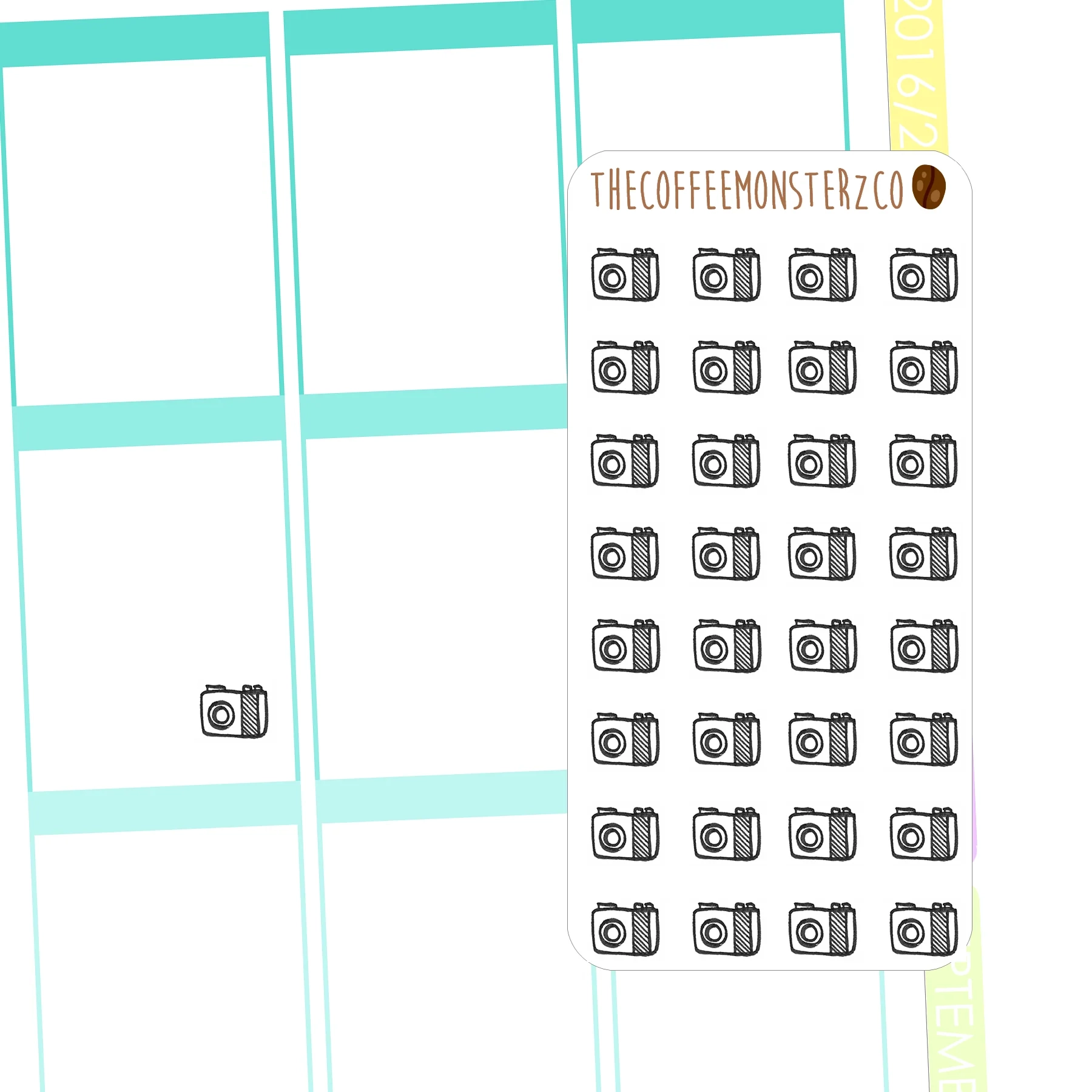 Free Printable Camera Planner Stickers