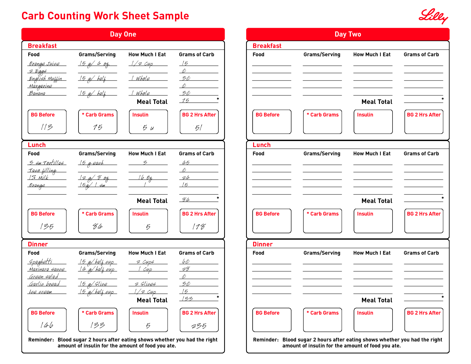Carb Counter 10 Free PDF Printables Printablee