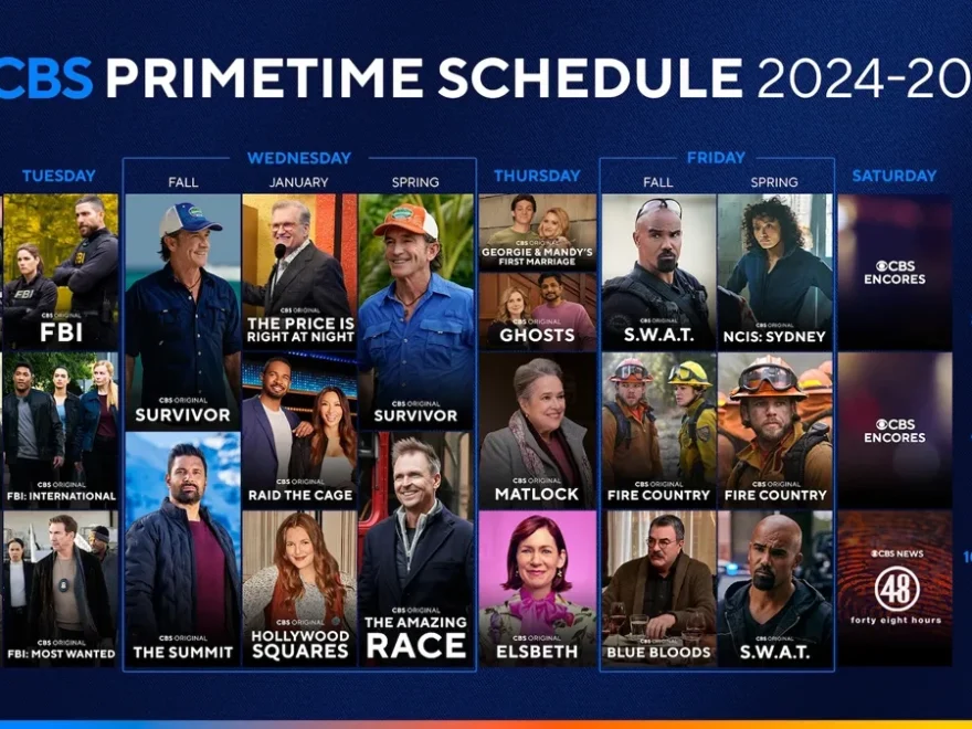CBS Fall 2024 25 Schedule Tracker Shifts The Amazing Race Held